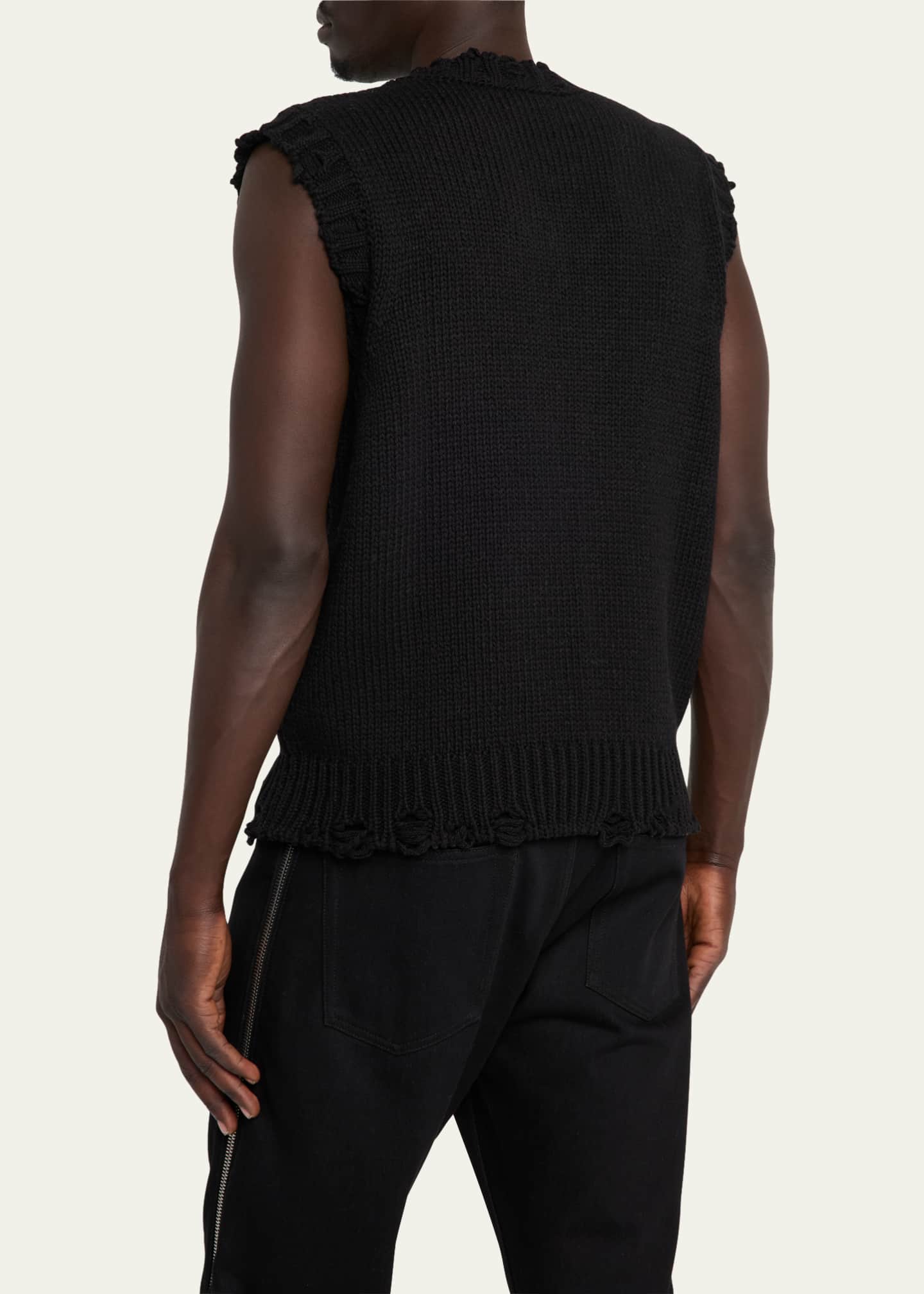 McQueen Men's Sweater Vest with Embellished Patch Image 3 of 5