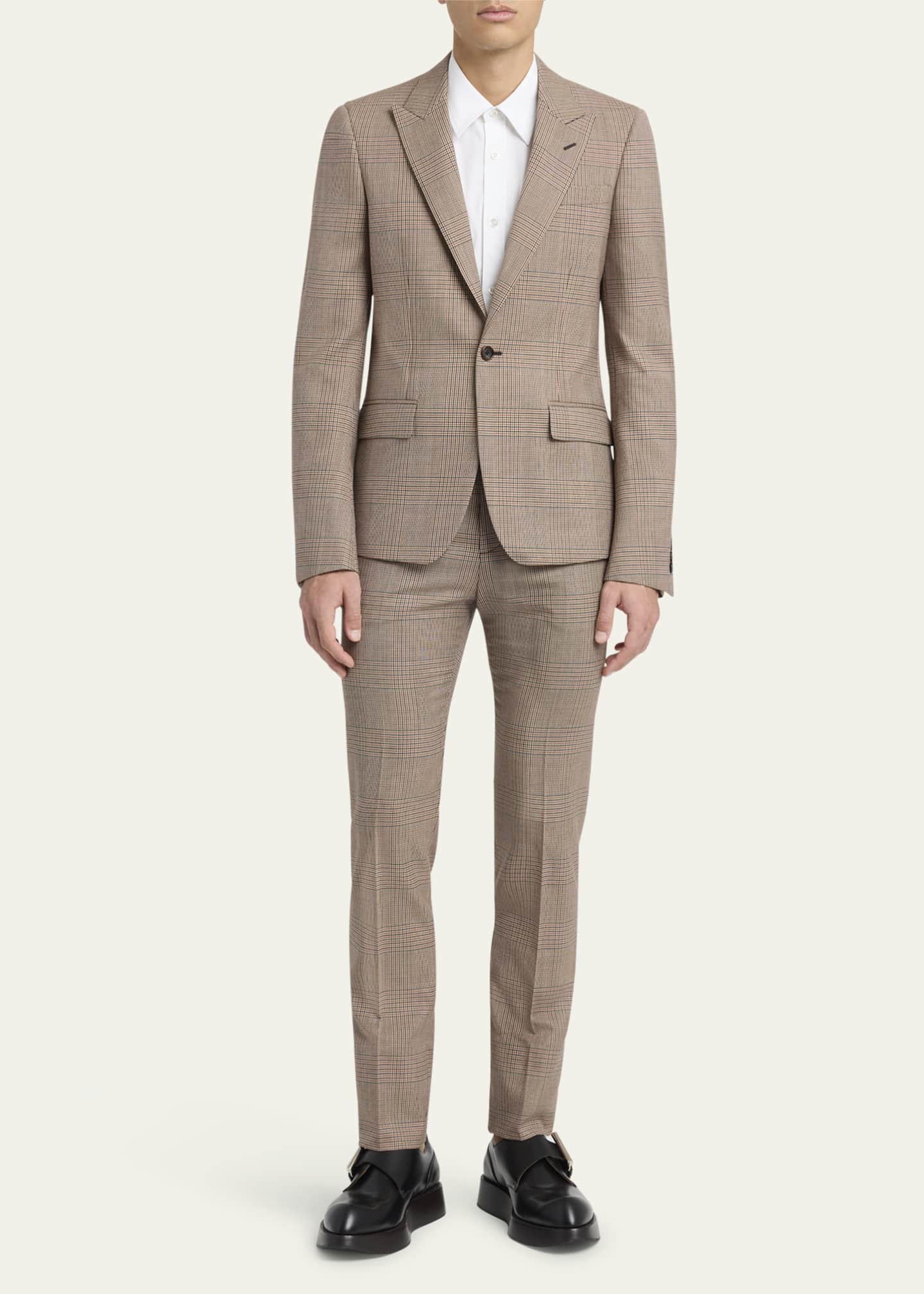 McQueen Men's Check Twill Single-Breasted Sport Coat Image 2 of 7