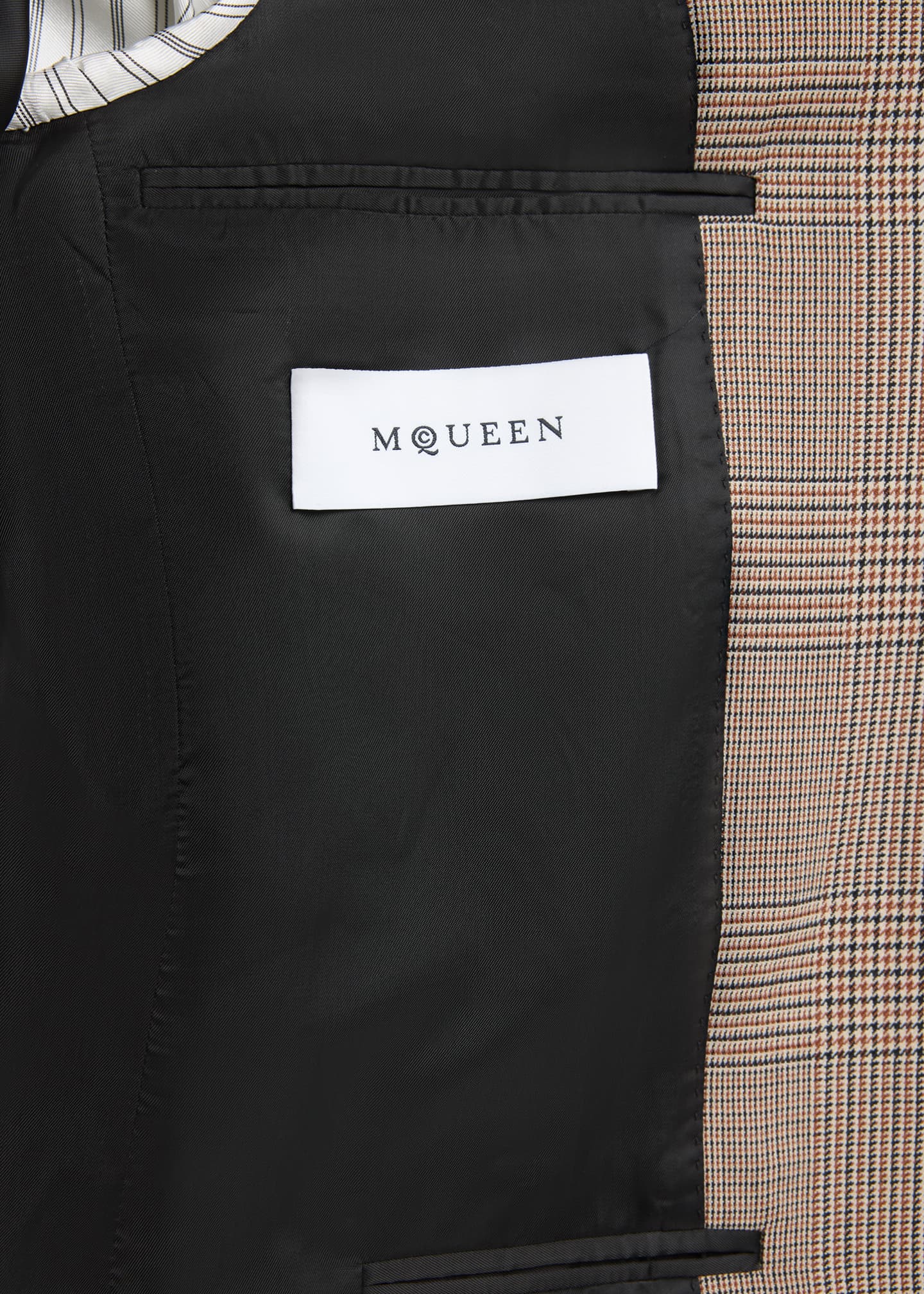 McQueen Men's Check Twill Single-Breasted Sport Coat Image 5 of 7