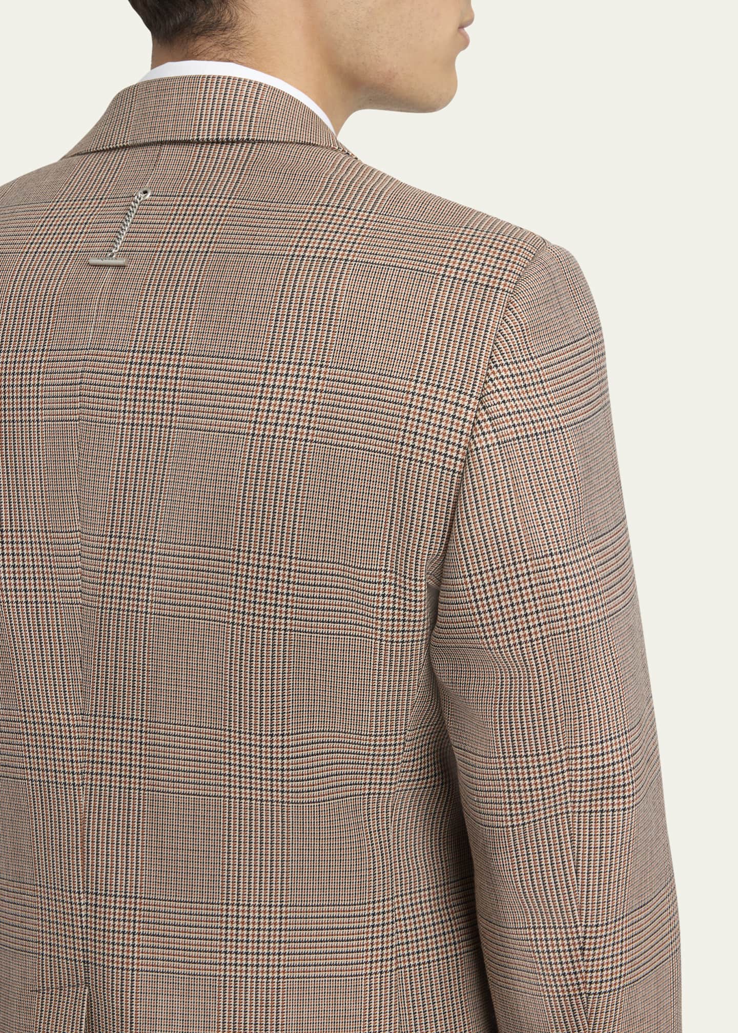 McQueen Men's Check Twill Single-Breasted Sport Coat Image 6 of 7