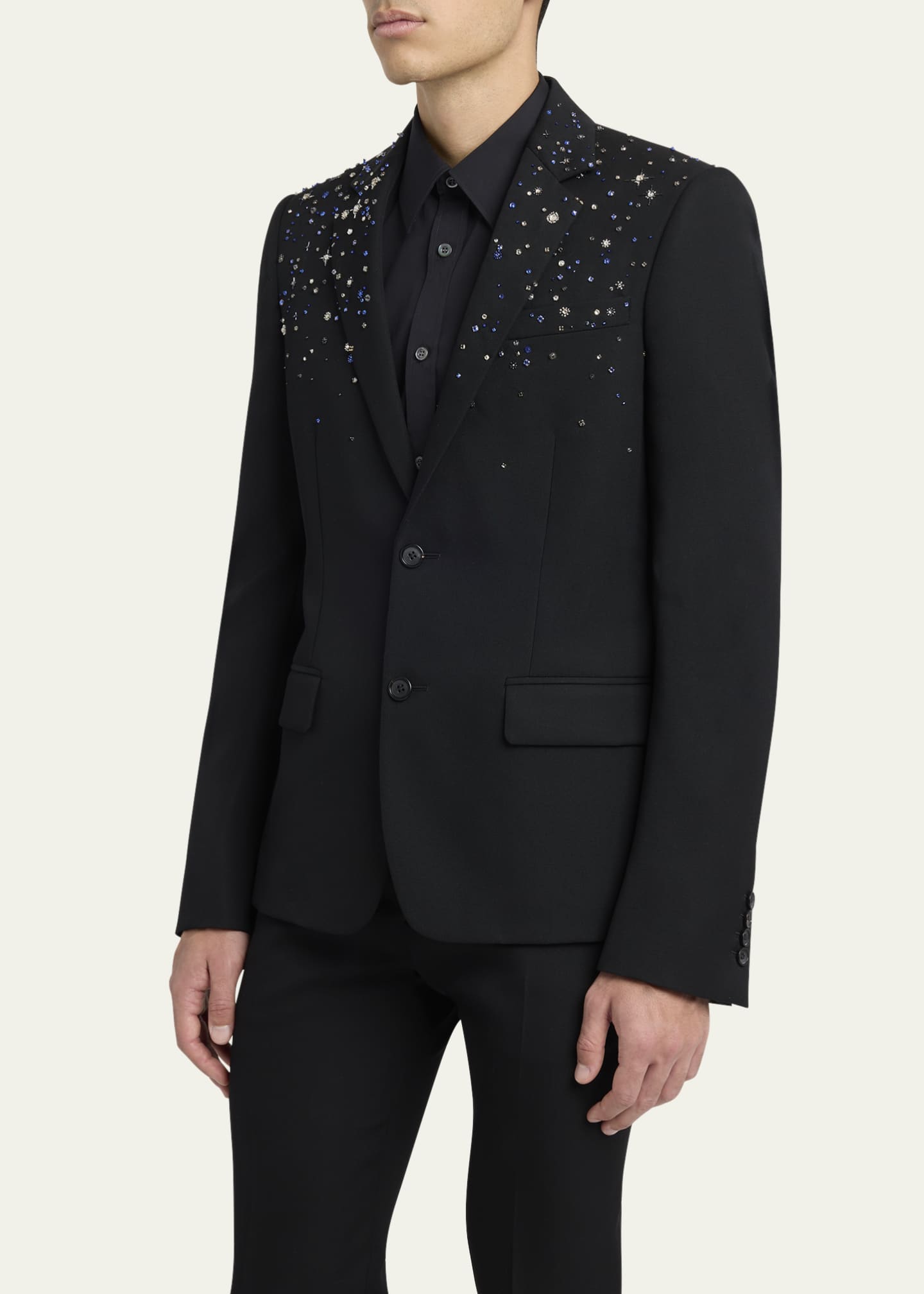 McQueen Men's Crystal Barathea Sport Coat Image 4 of 7