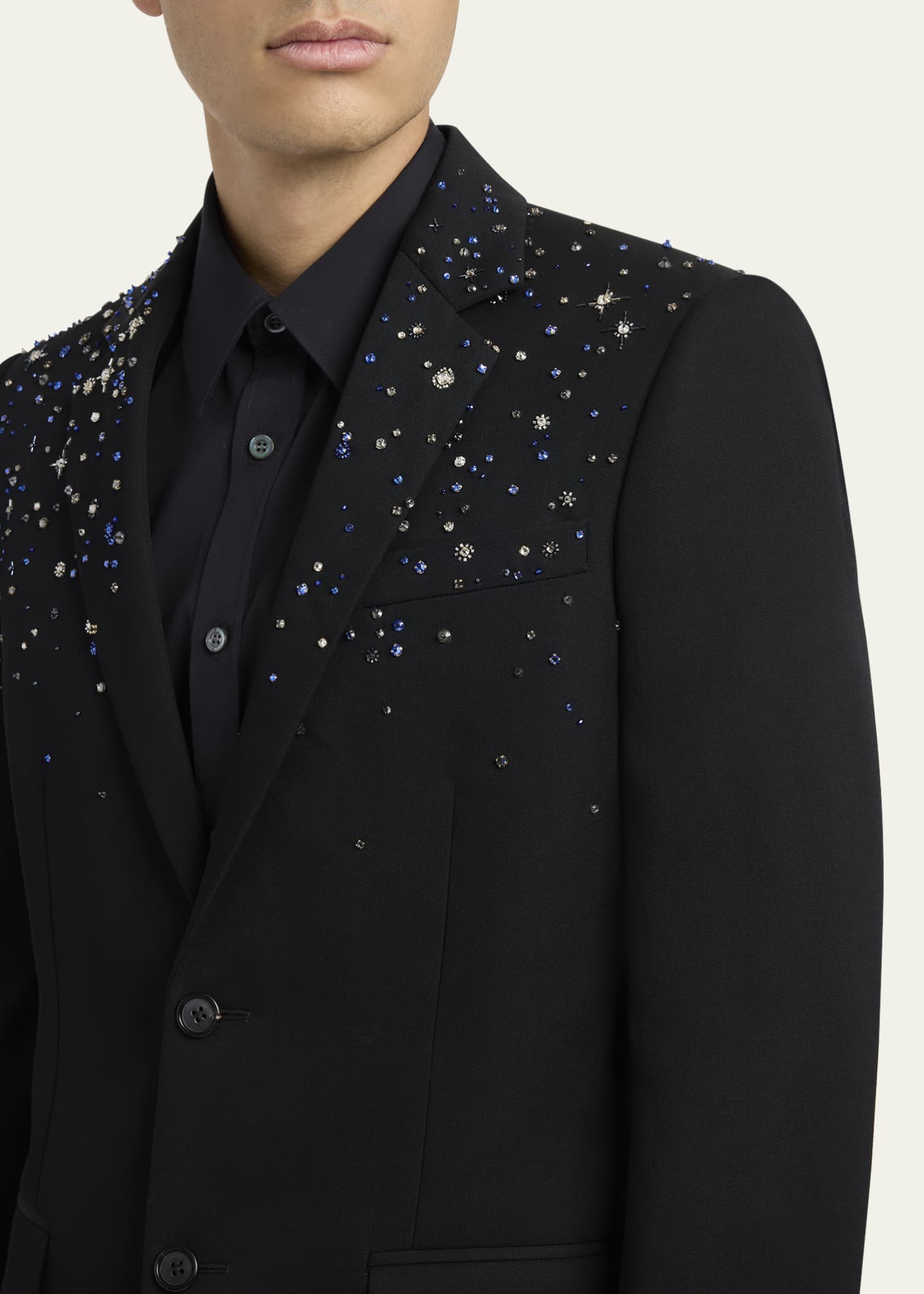 McQueen Men's Crystal Barathea Sport Coat Image 5 of 7