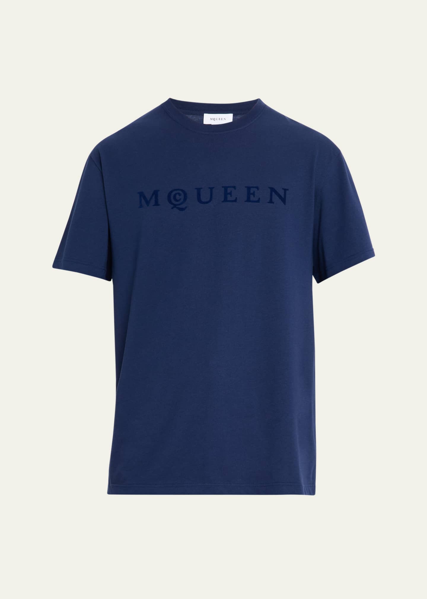 McQueen Men's Flocked Logo T-Shirt Image 1 of 5