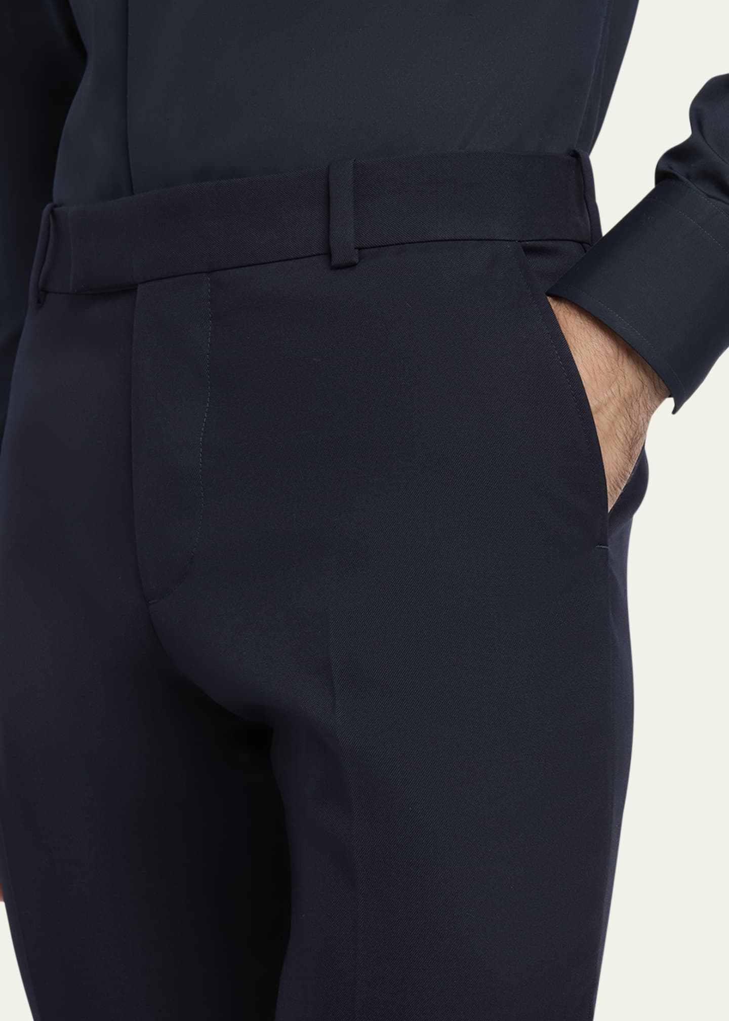 McQueen Men's Wool Cigarette Trousers Image 5 of 5
