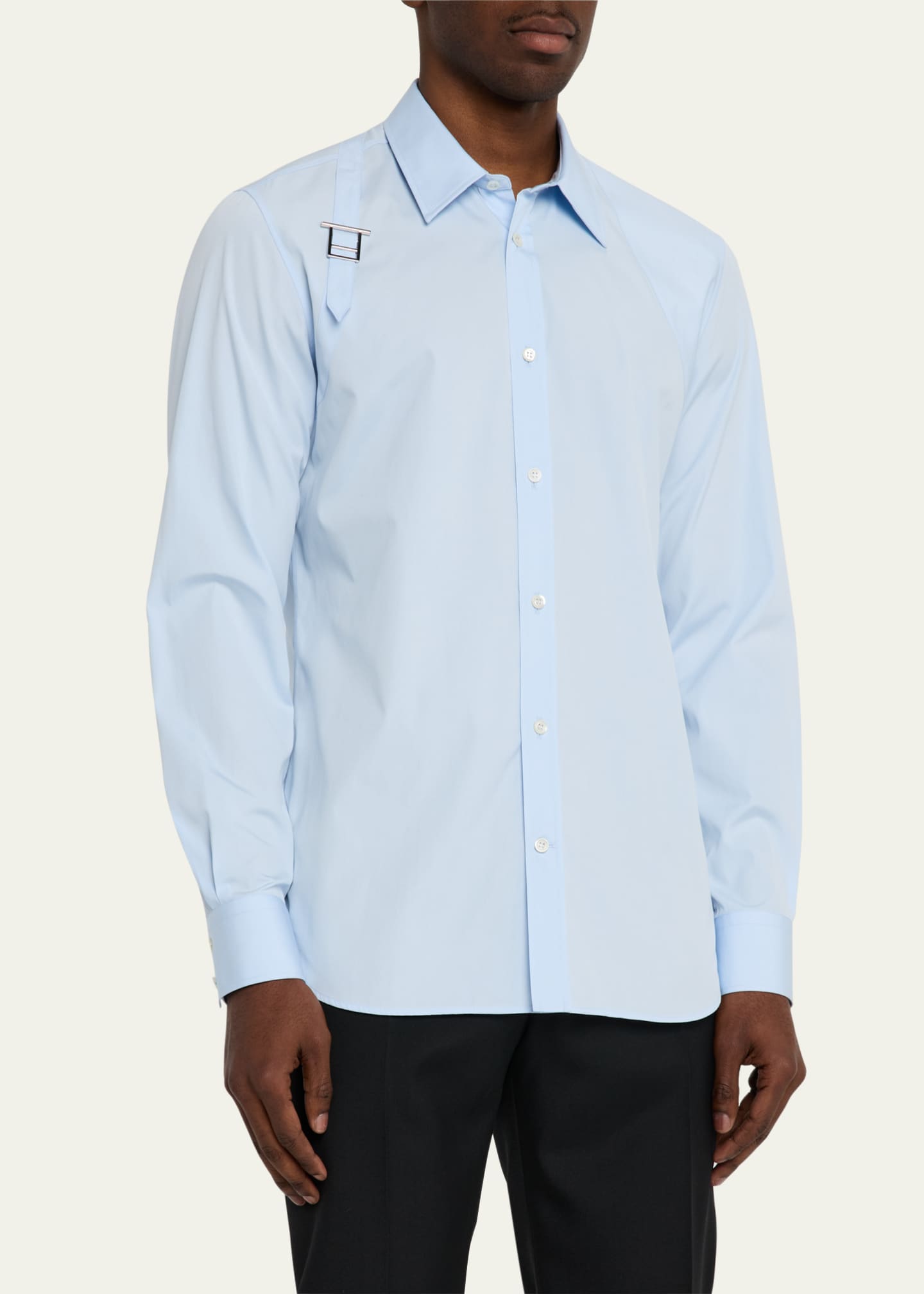 McQueen Men's Harness Sport Shirt with Strap Image 4 of 5