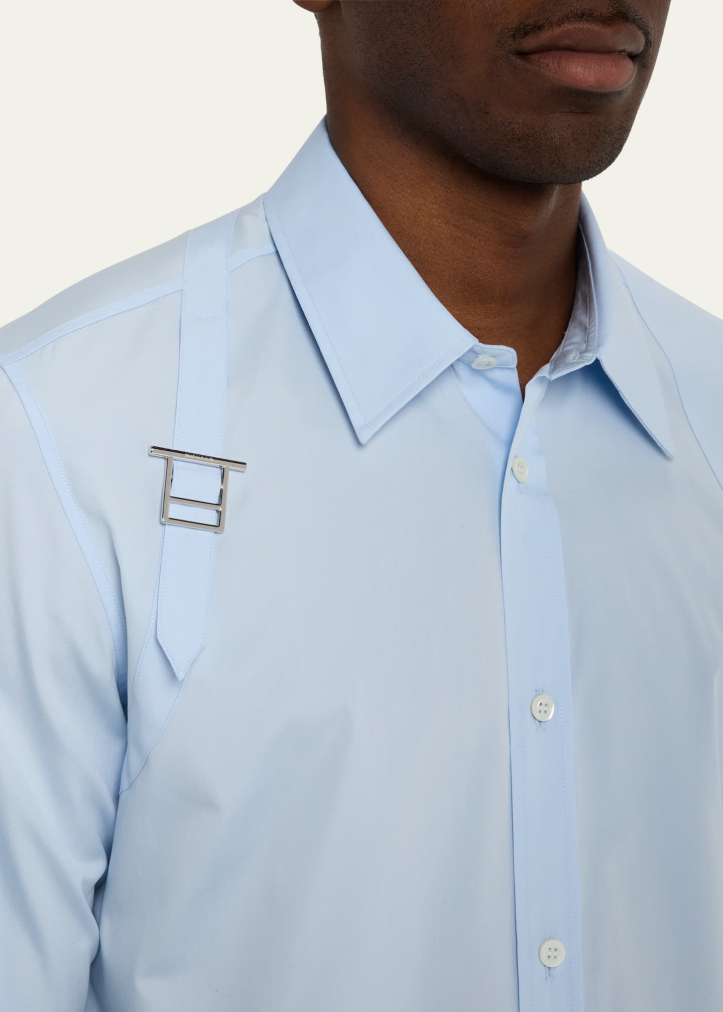 McQueen Men's Harness Sport Shirt with Strap Image 5 of 5