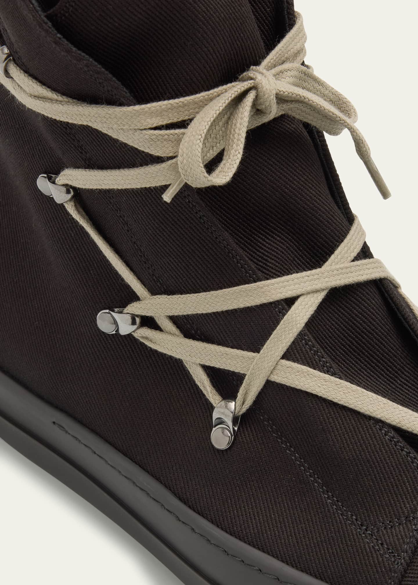DRKSHDW RICK OWENS Men's Hex Sneaks Denim High-Top Sneakers Image 5 of 6
