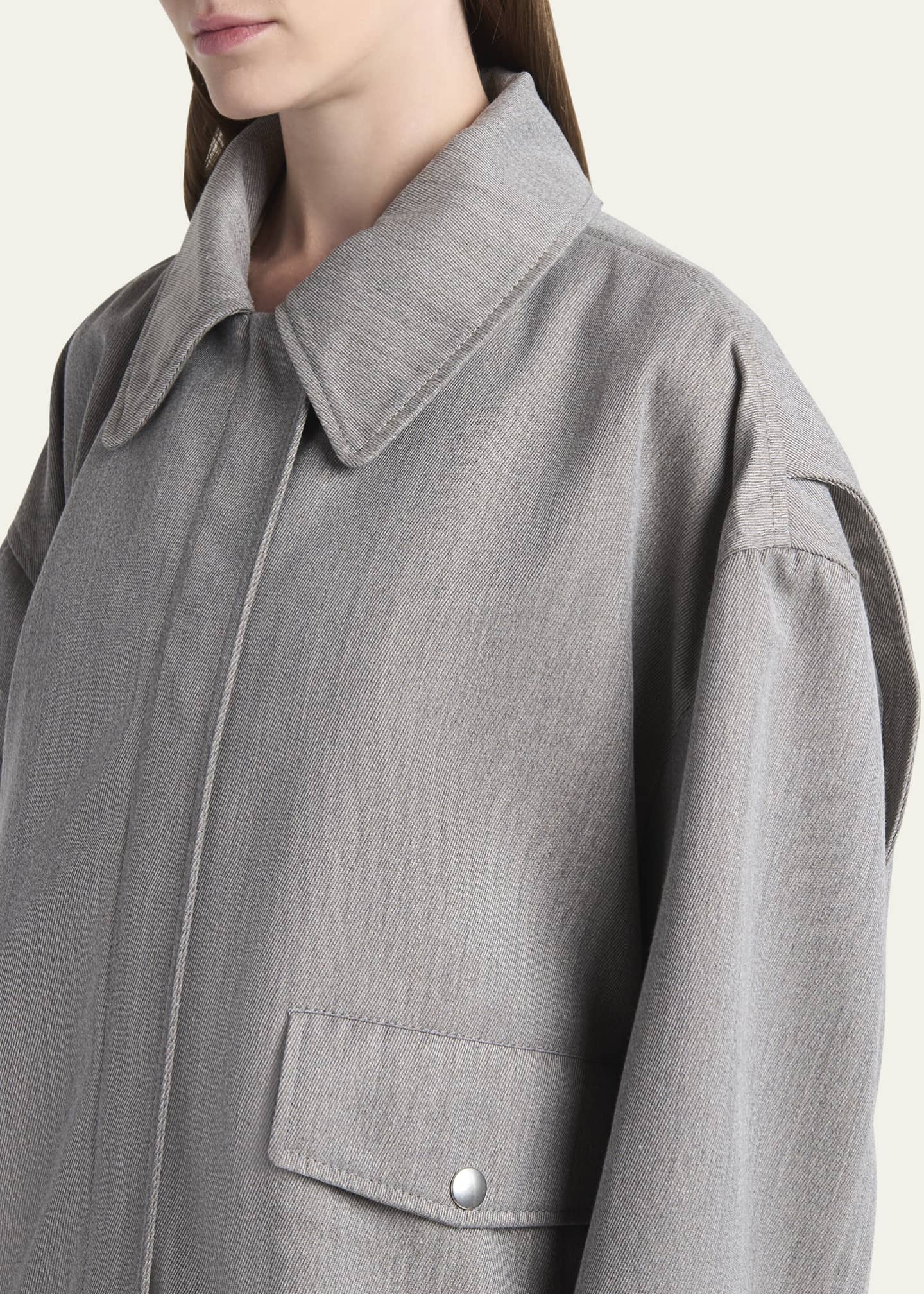 Stella McCartney Cargo Pocket Wool Blouson Jacket Image 5 of 5