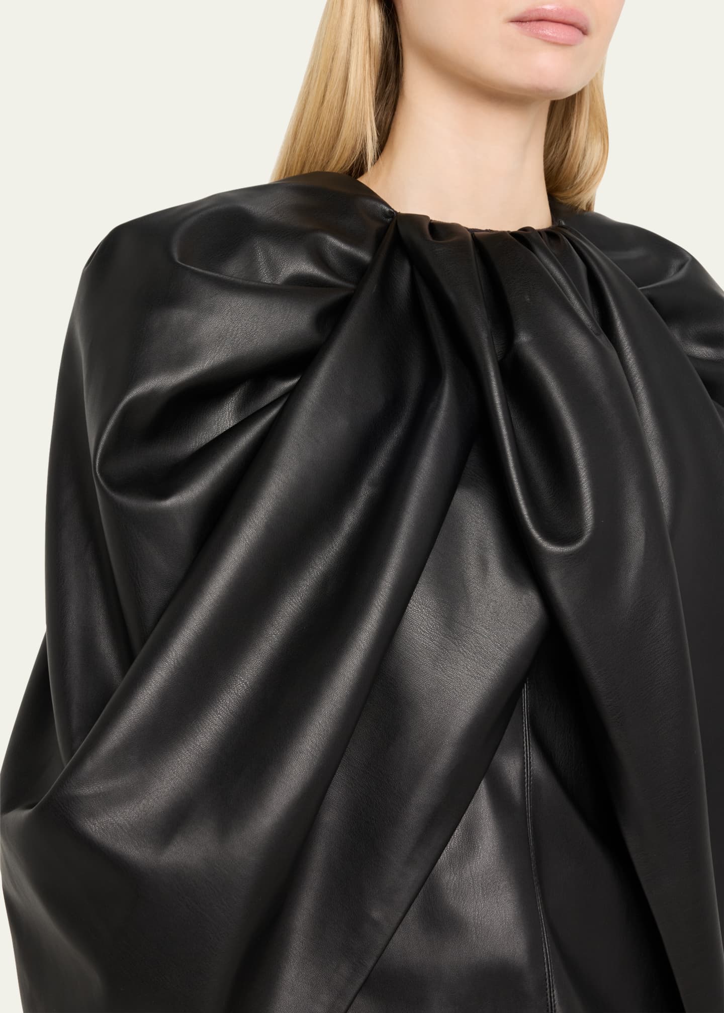 Stella McCartney Alter Mat Draped Cape Top - Bergdorf Goodman