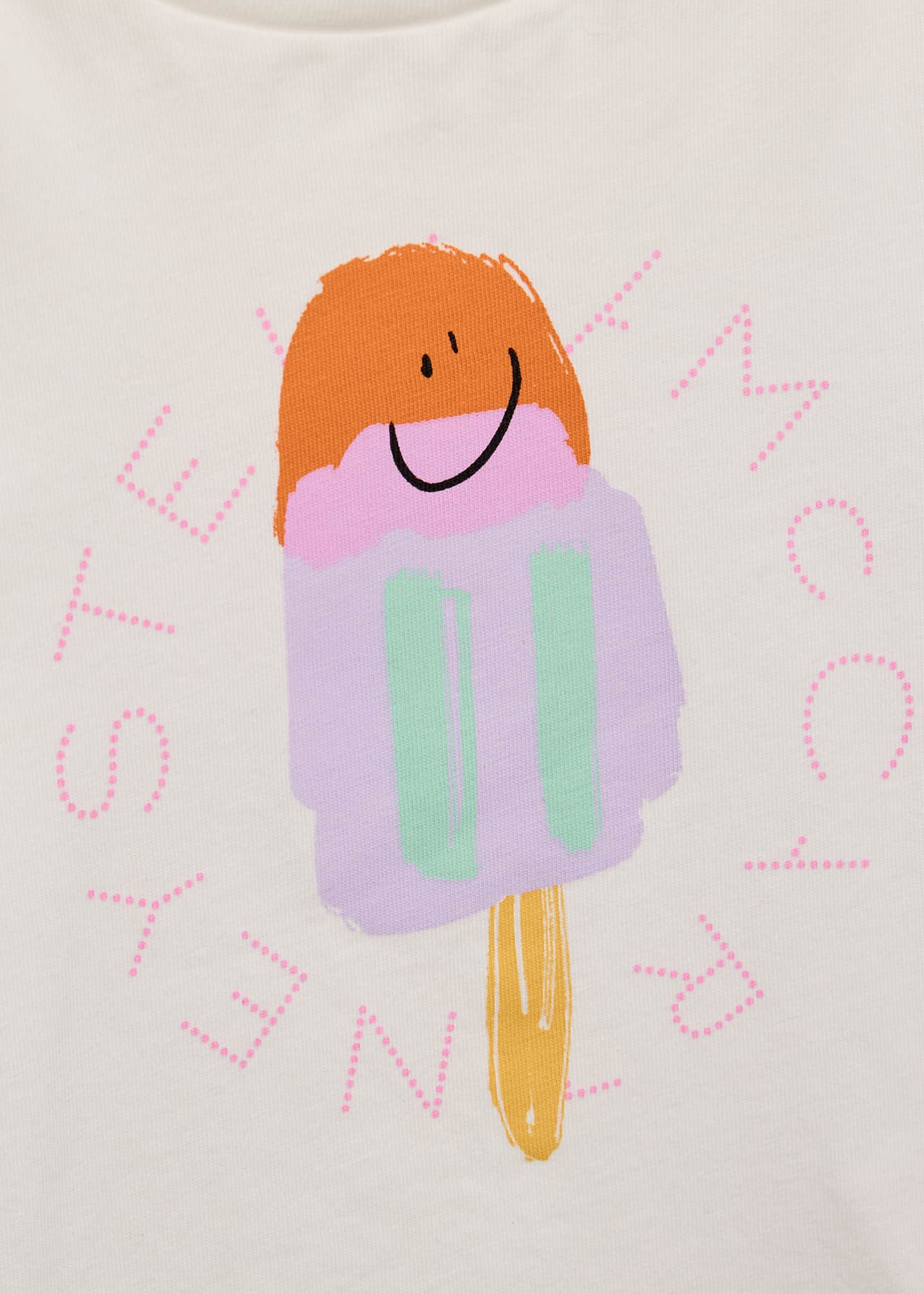 Stella McCartney Kids Girl's Ice Cream Logo-Print Graphic T-Shirt, Size 3M-36M Image 3 of 3