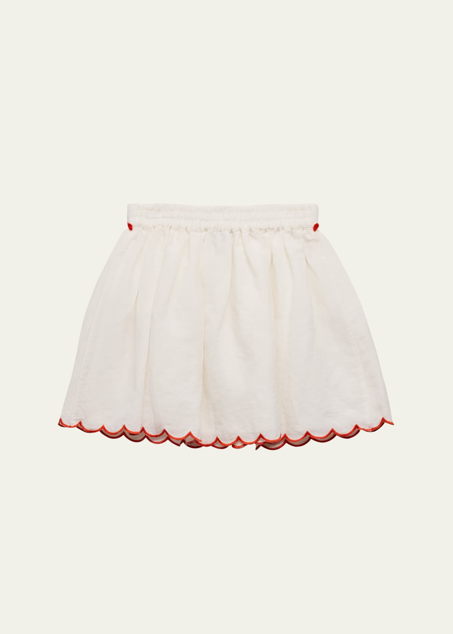 Stella McCartney Kids Girl's Strawberry-Print Embroidered Skirt, Size 3-16 Image 2 of 3