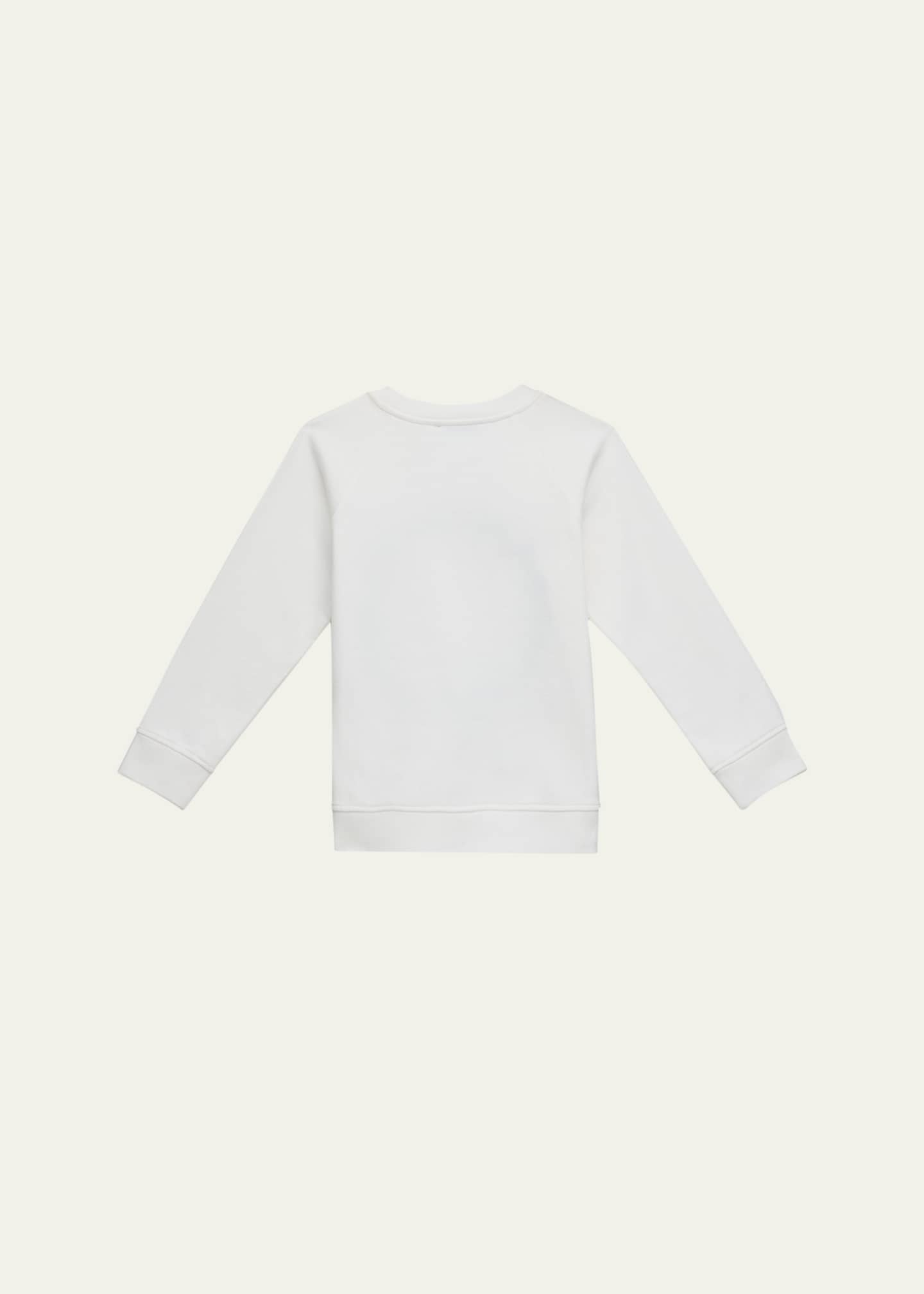 Stella McCartney Kids Girl's Floral Dotted Logo-Print Sweatshirt, Size 2-16 Image 2 of 3