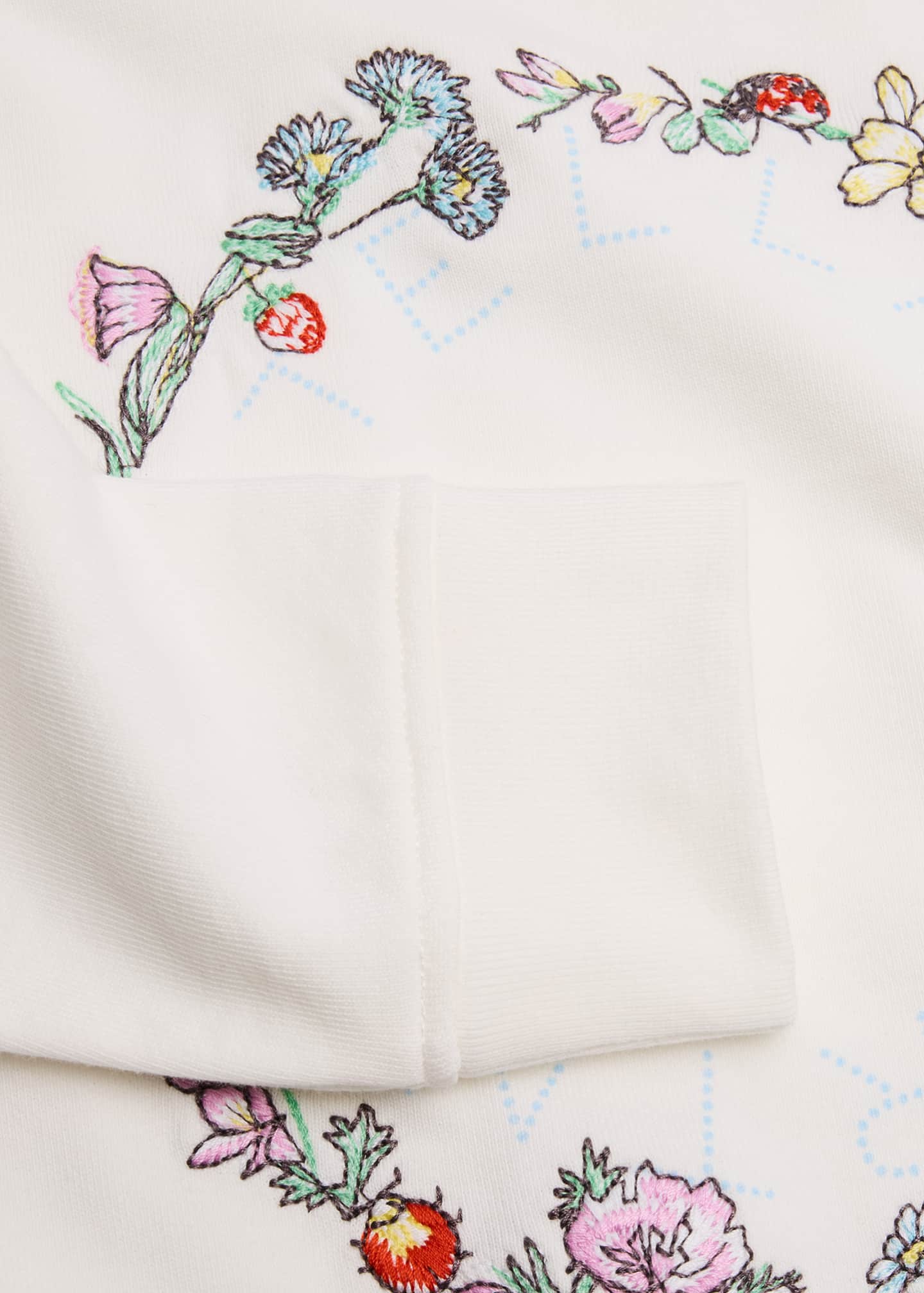 Stella McCartney Kids Girl's Floral Dotted Logo-Print Sweatshirt, Size 2-16 Image 3 of 3
