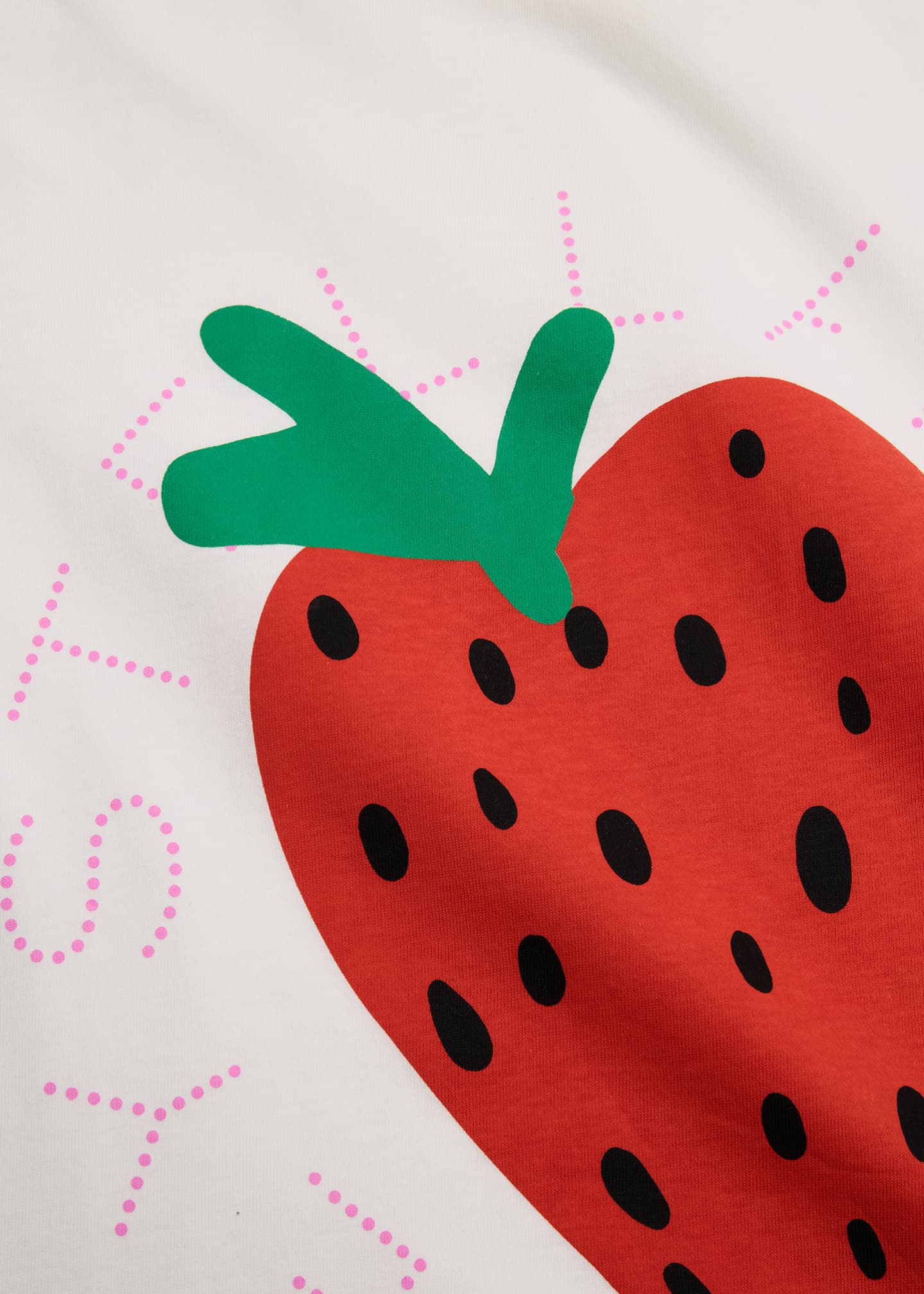 Stella McCartney Kids Girl's Logo-Print Strawberry Graphic T-Shirt, Size 2-16 Image 3 of 3