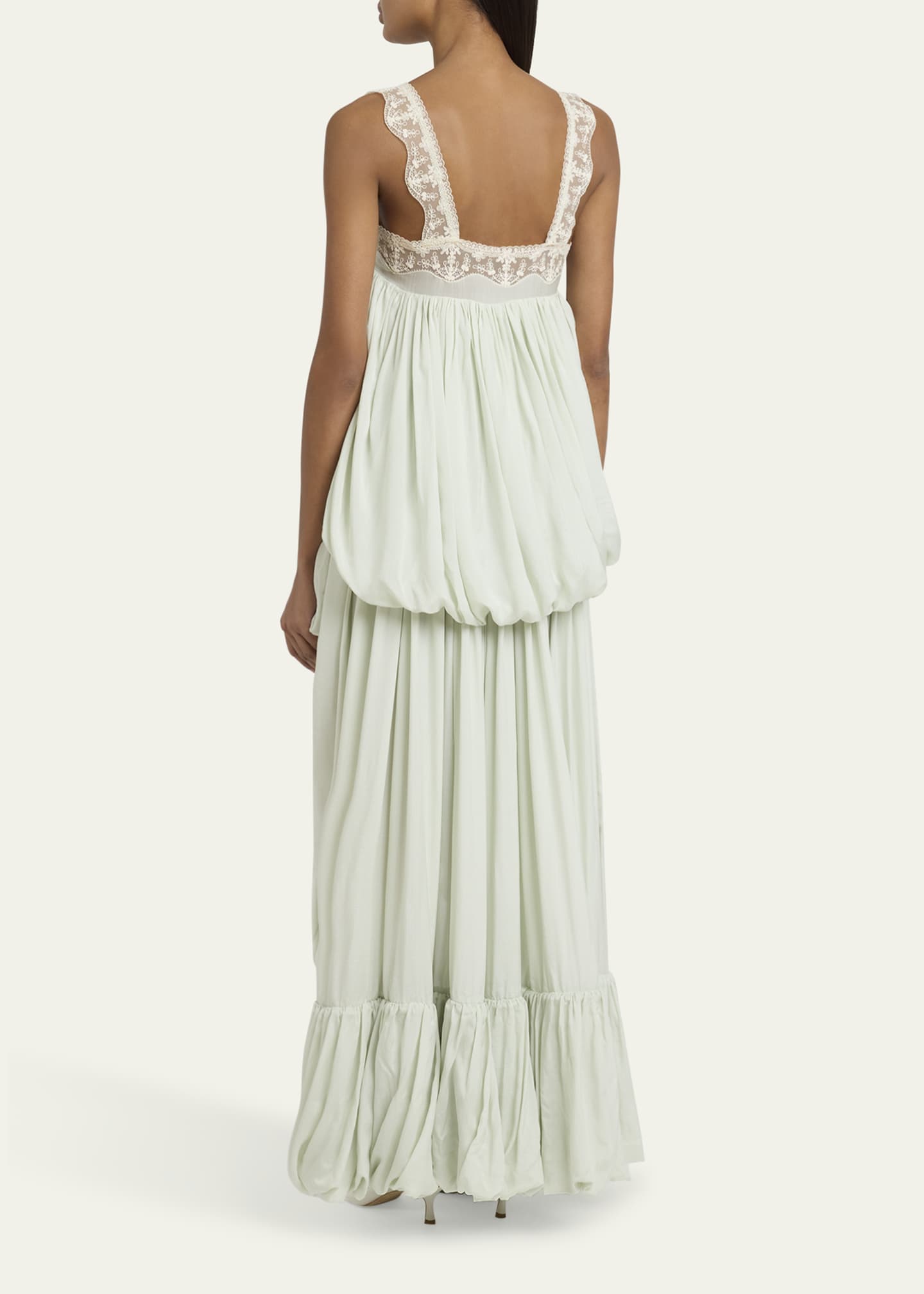 Chloe High-Low Ruffled Dress Image 3 of 5
