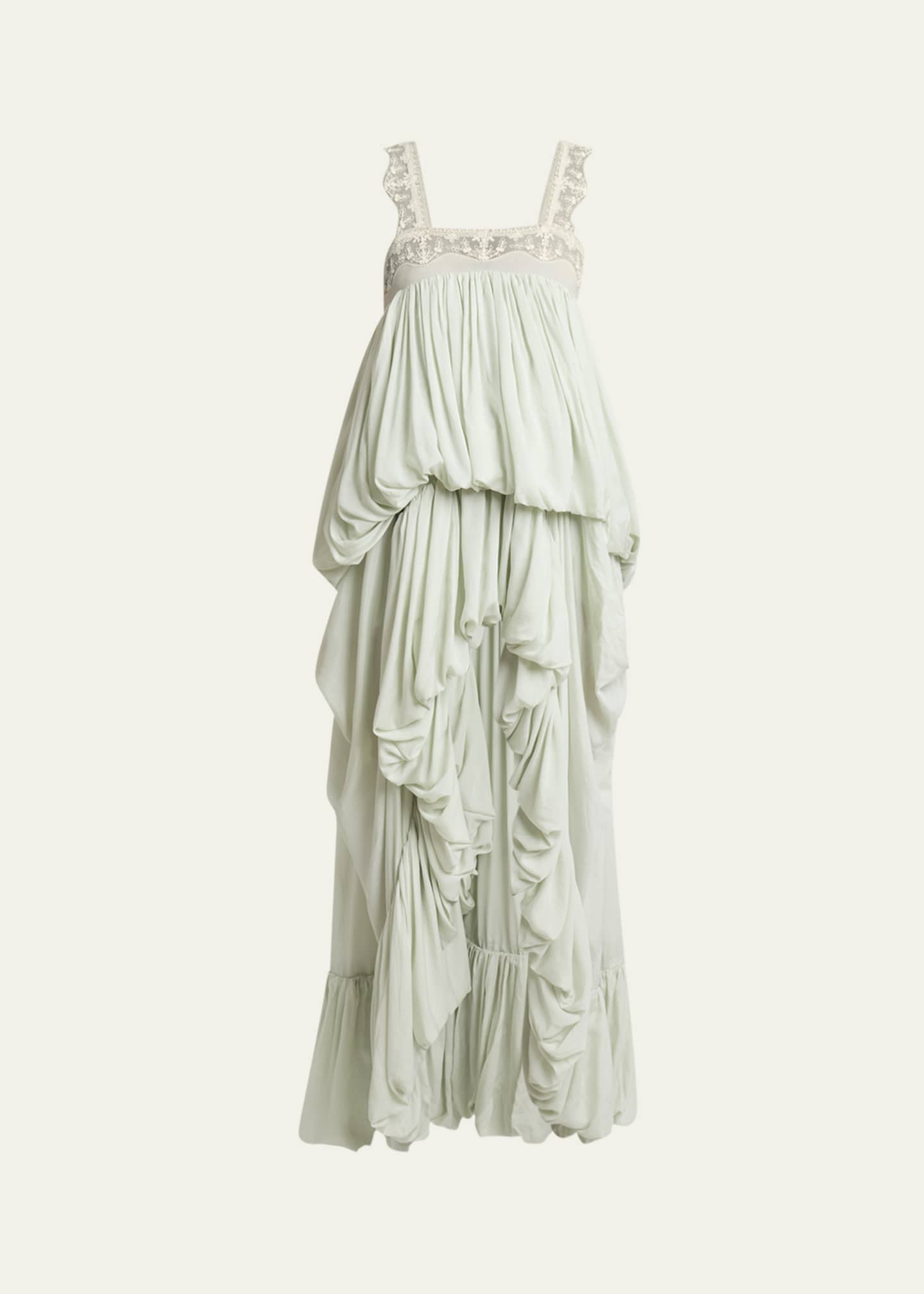 Chloe High-Low Ruffled Dress Image 1 of 5