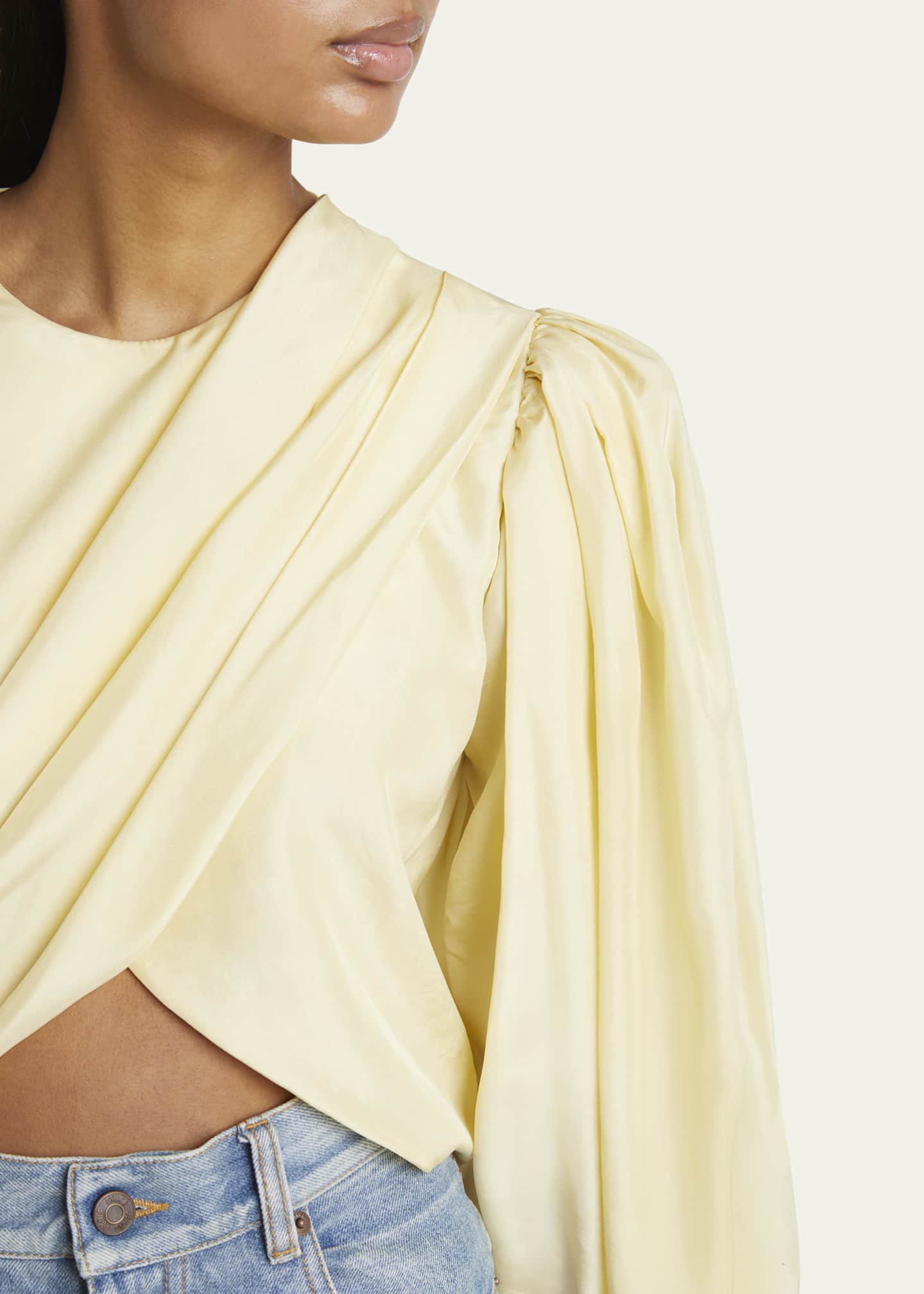 Chloe Draped Cropped Top Image 5 of 5