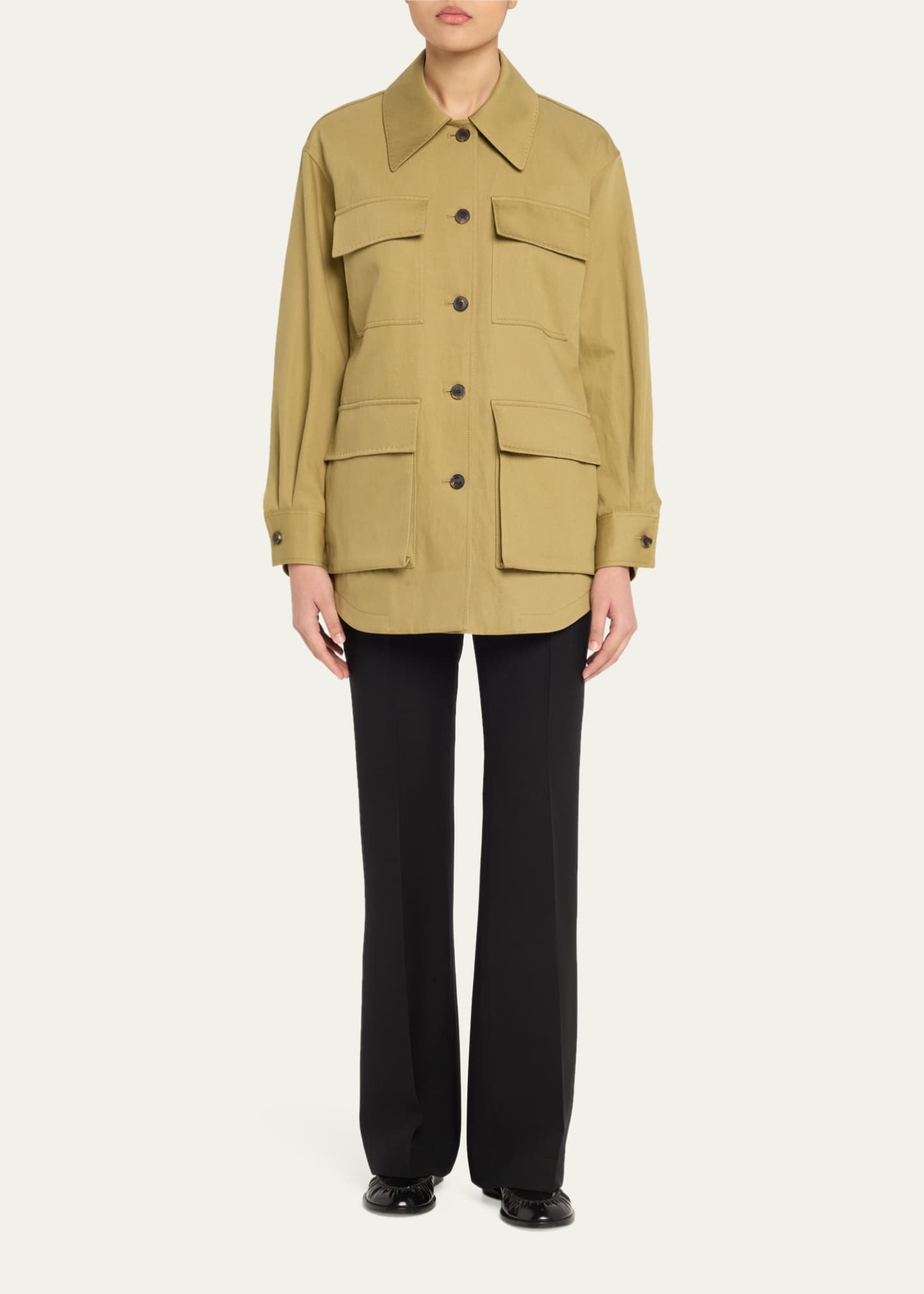Lafayette 148 New York Cotton-Linen Cargo Jacket Image 2 of 5