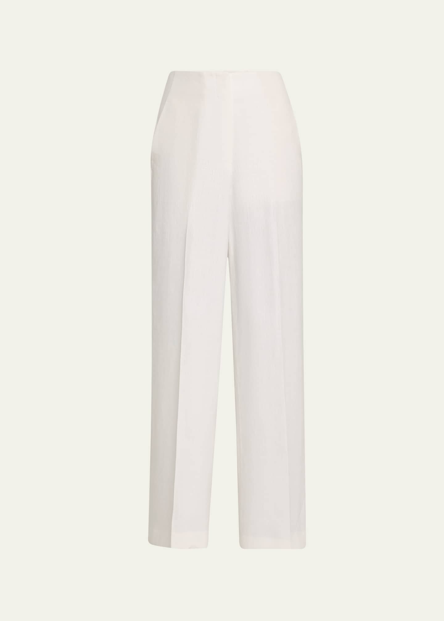 Lafayette 148 New York Thames Wide-Leg Linen Pants Image 1 of 5