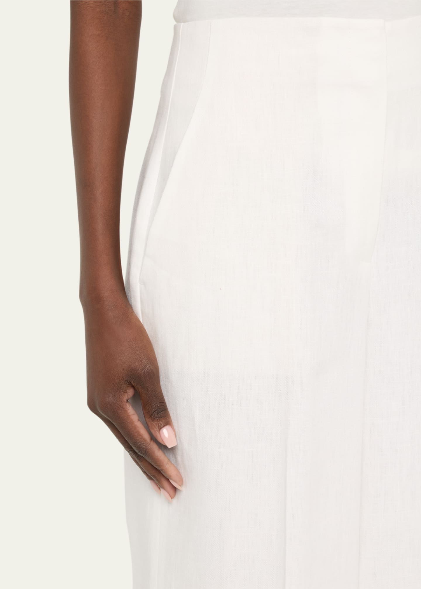 Lafayette 148 New York Thames Wide-Leg Linen Pants Image 5 of 5