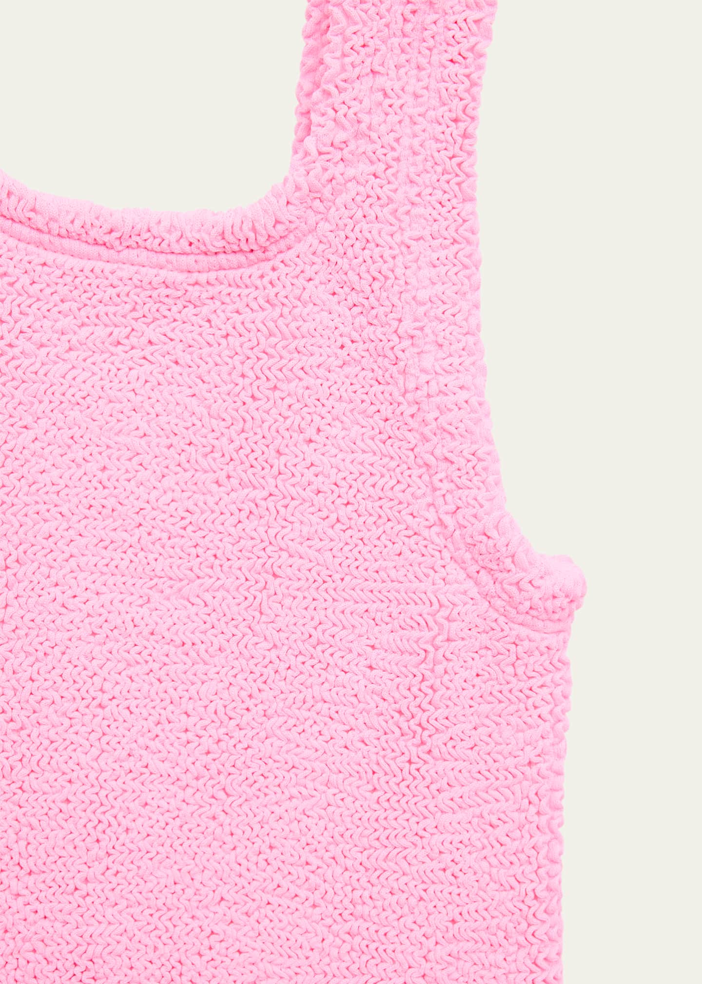 Hunza G Girl's One Size One-Piece Textured Swimsuit Image 3 of 3