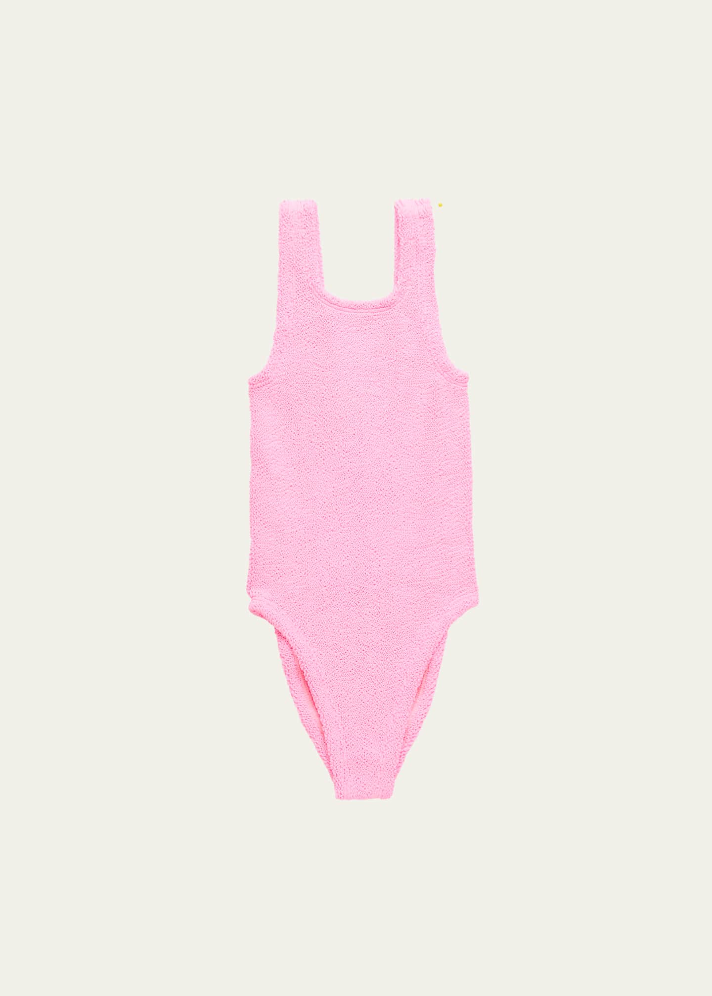 Hunza G Girl's One Size One-Piece Textured Swimsuit Image 1 of 3