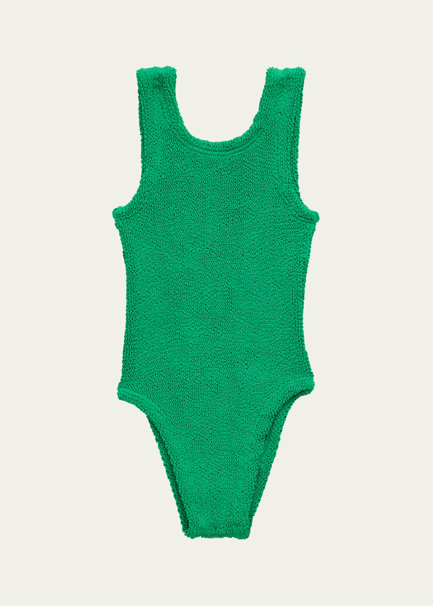 Hunza G Girl's Textured One-Piece Swimsuit, OS Image 1 of 3
