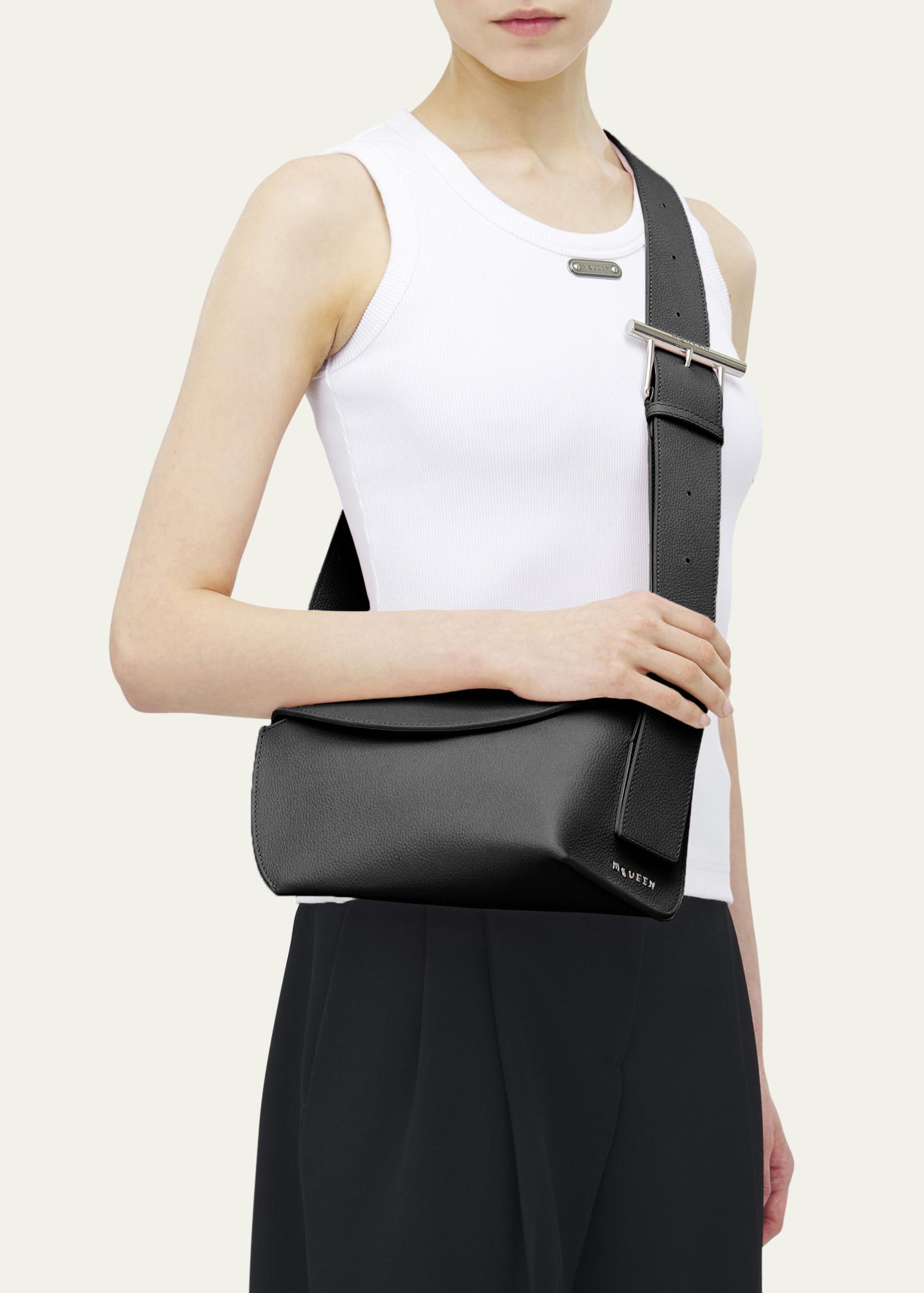 McQueen Sling Leather Crossbody Bag - Bergdorf Goodman