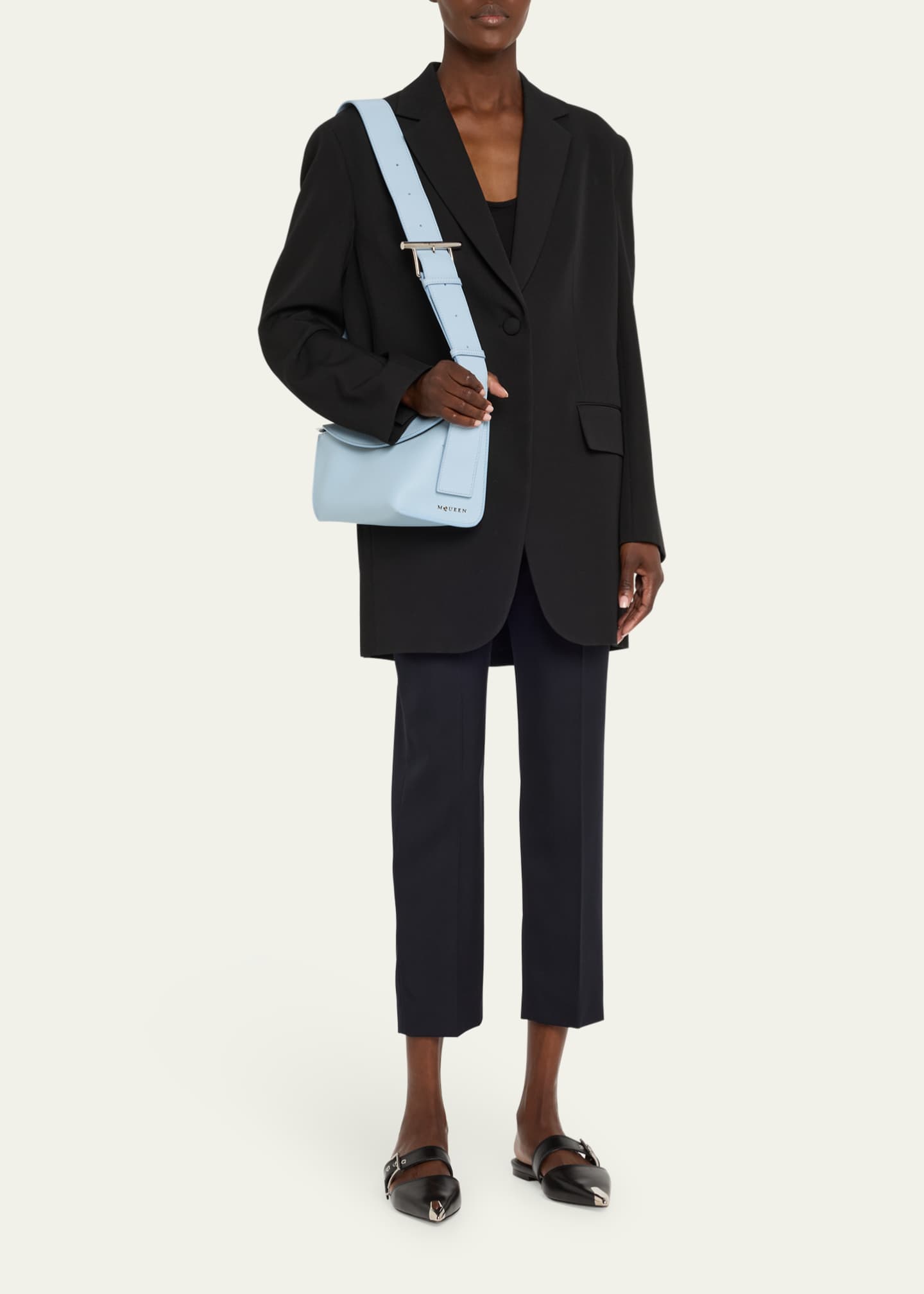 McQueen Sling Leather Crossbody Bag Image 5 of 7