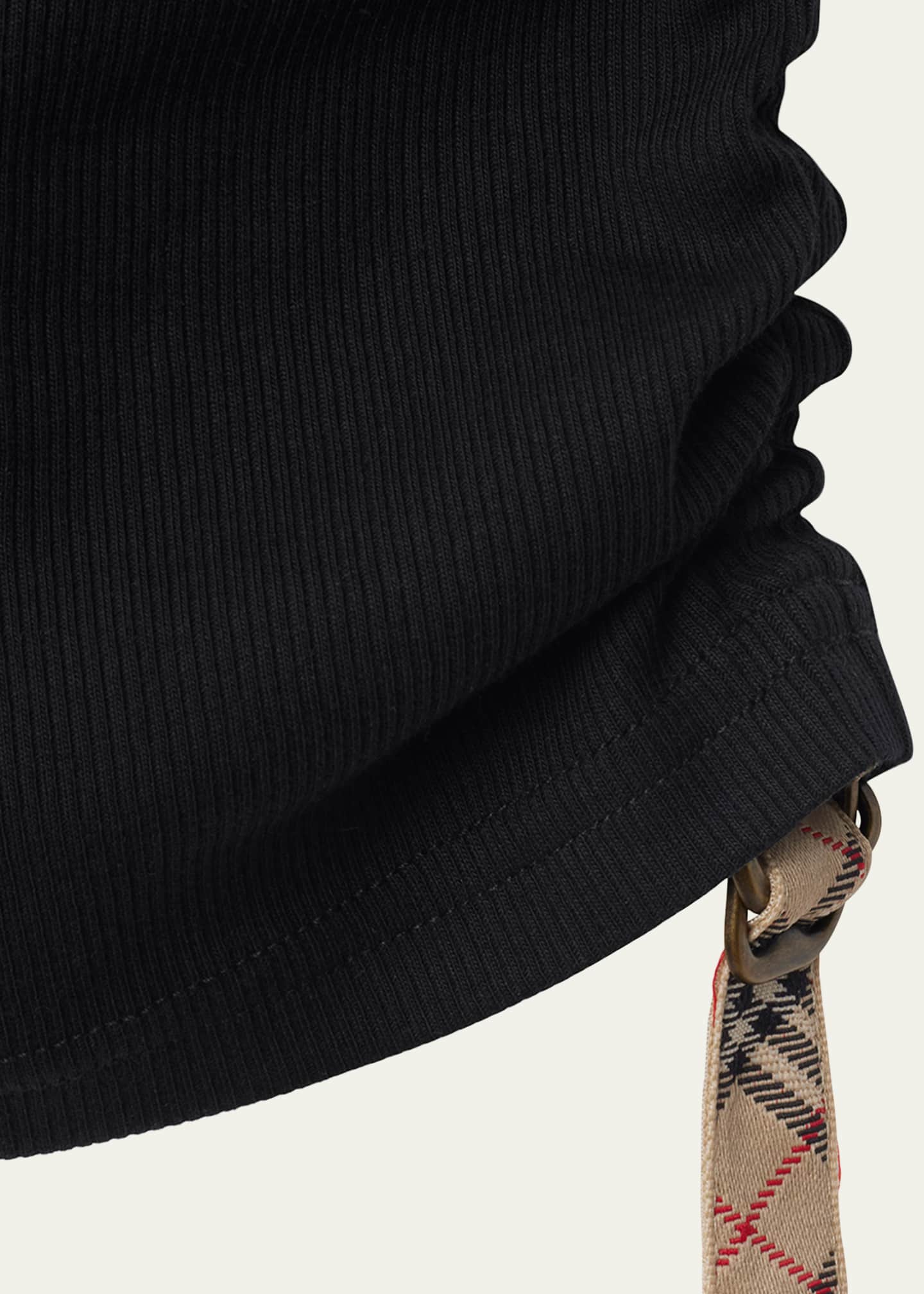 Burberry Ruched Sides Rib Tank Top Image 5 of 5