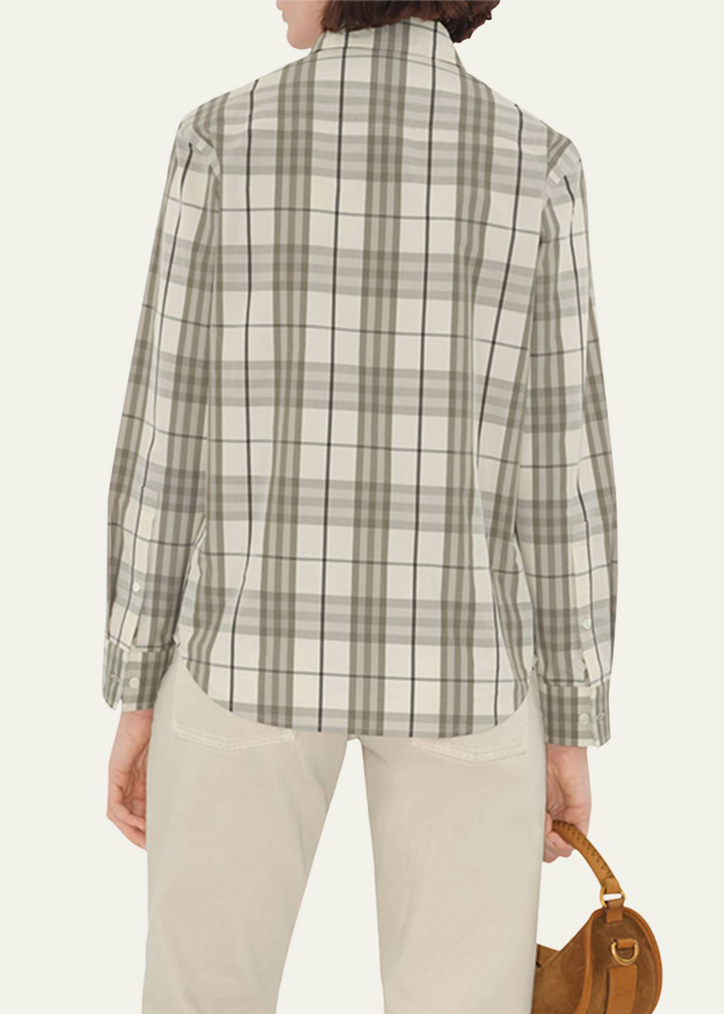 Burberry Check Cotton Button-Down Shirt Image 3 of 5