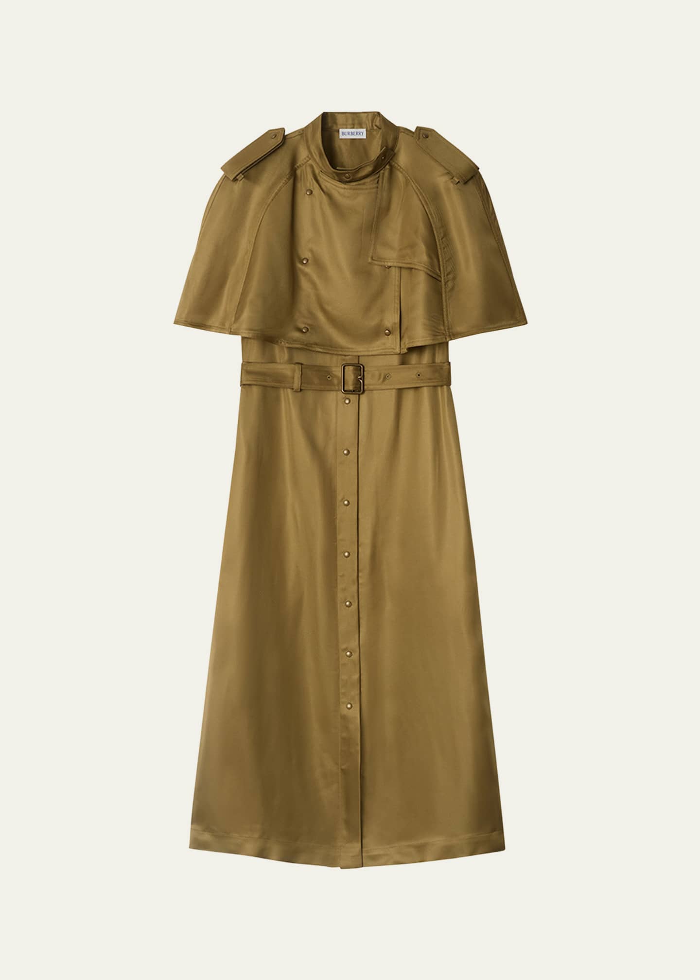 ワンピース Burberry Viscose Twill Trench Dress Viscose Trench Dress in Pelican - Women | Burberry® Official