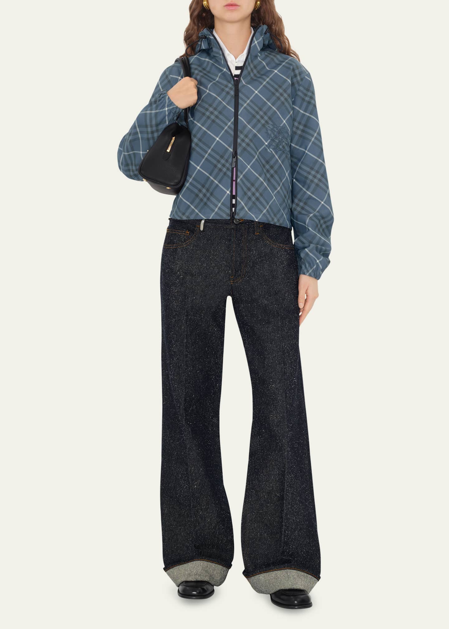 Burberry Check Hooded Zip Jacket Image 2 of 4