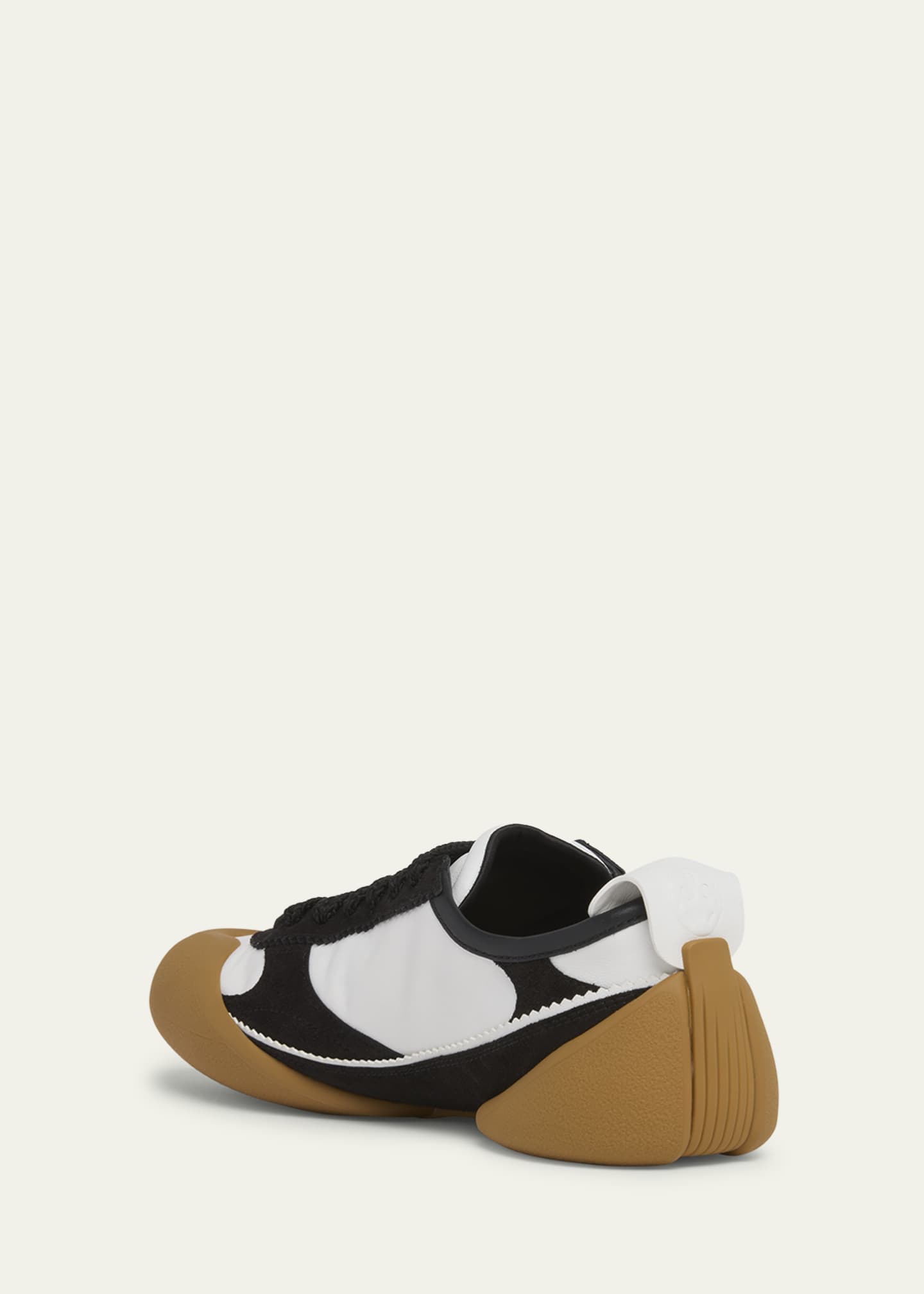 McQueen Flexion Colorblock Leather and Rubber Sneakers Image 4 of 6
