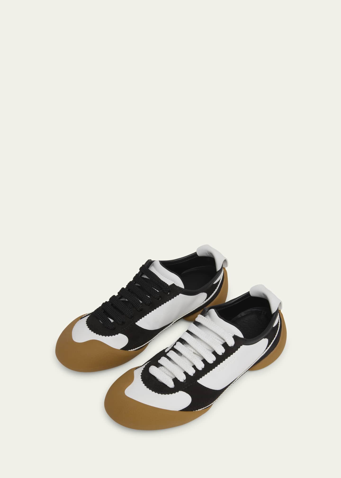 McQueen Flexion Colorblock Leather and Rubber Sneakers Image 5 of 6