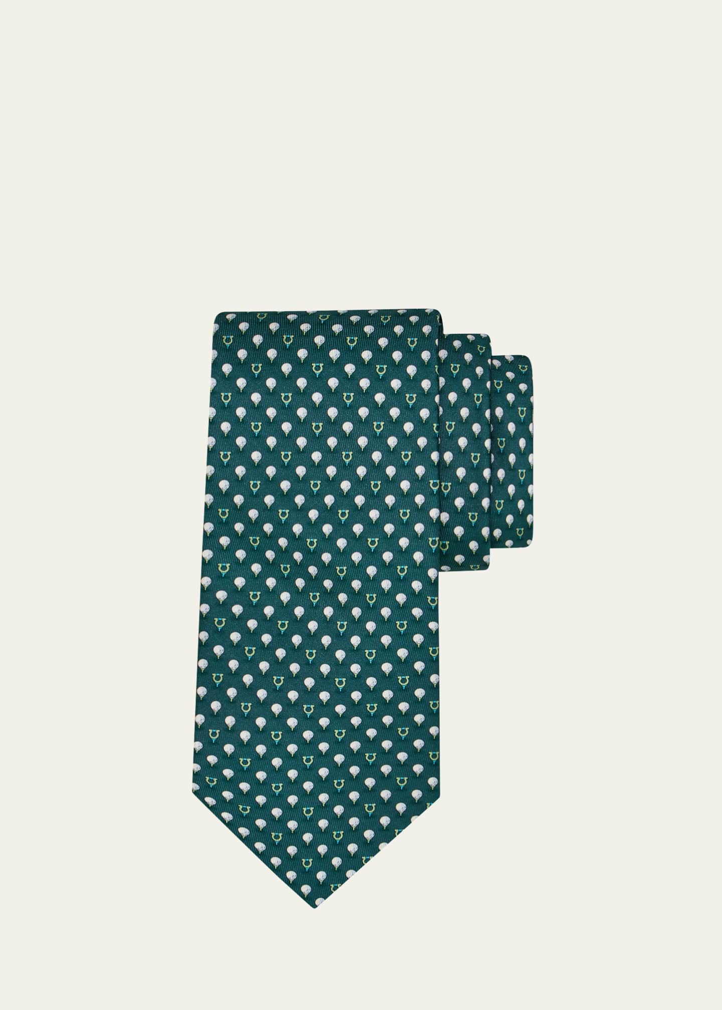 Ferragamo Men's Gancini Golf Tee Tie