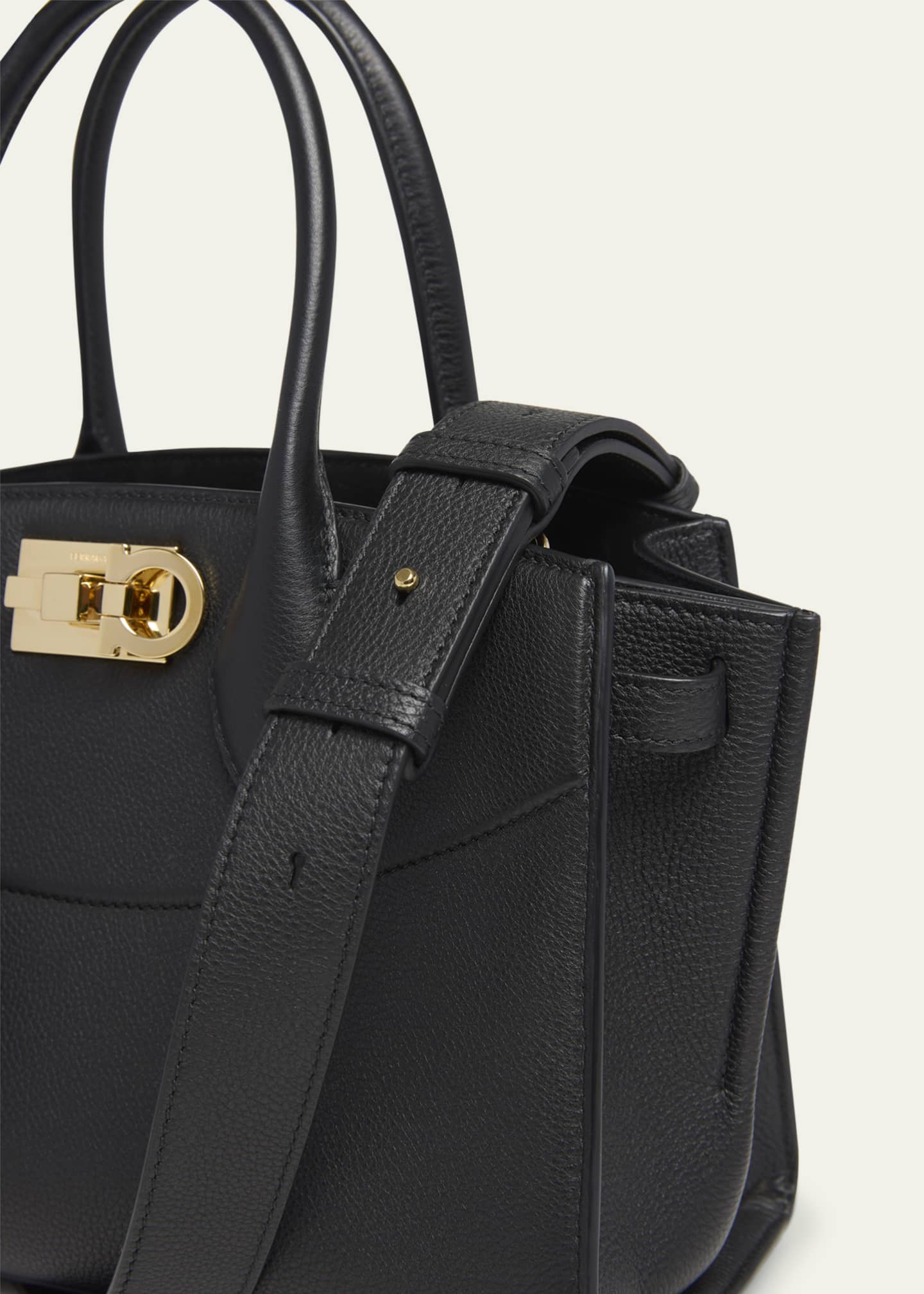 Ferragamo The New Studio Soft Leather Top-Handle Bag