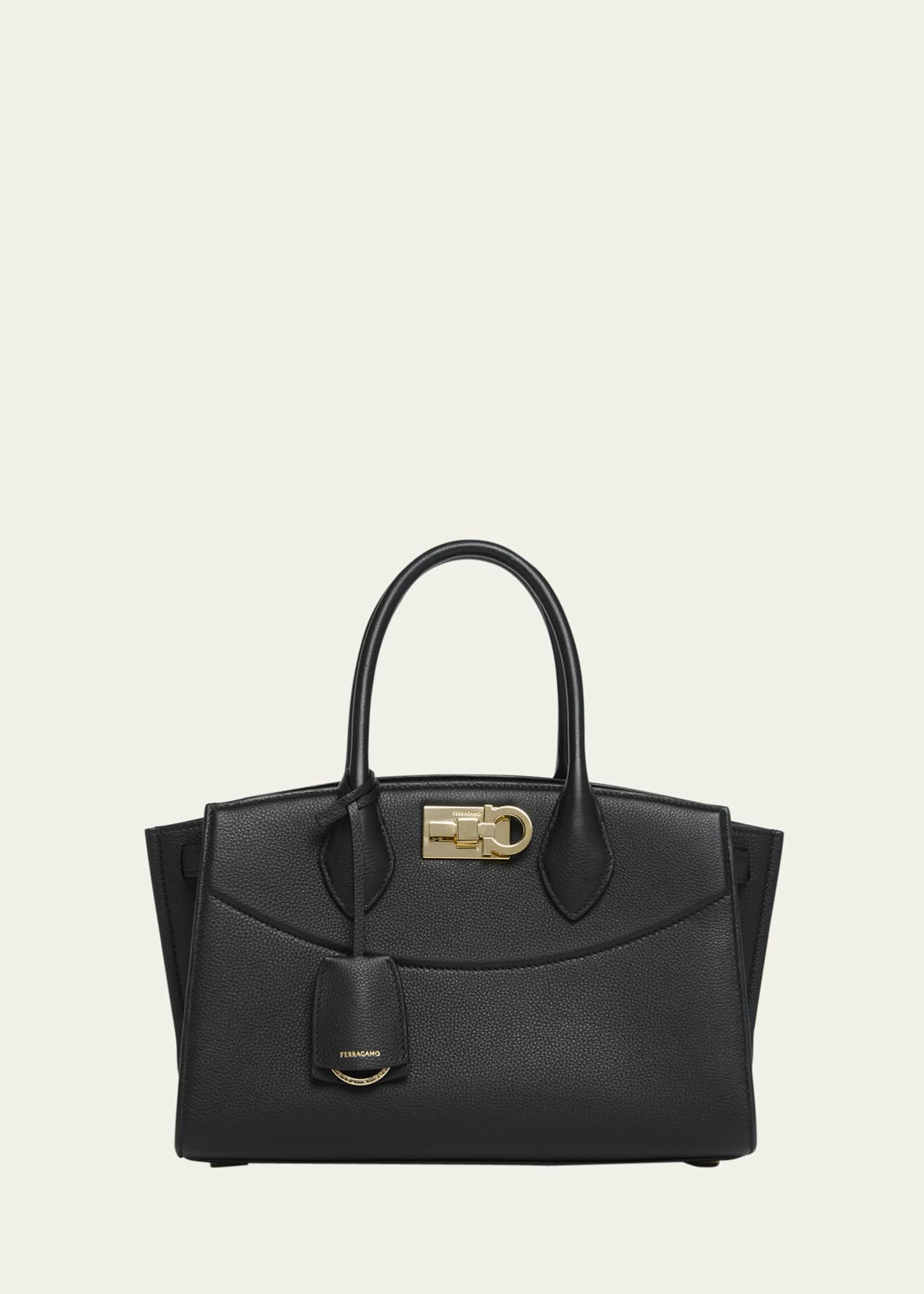 Ferragamo The New Studio Soft Leather Top-Handle Bag