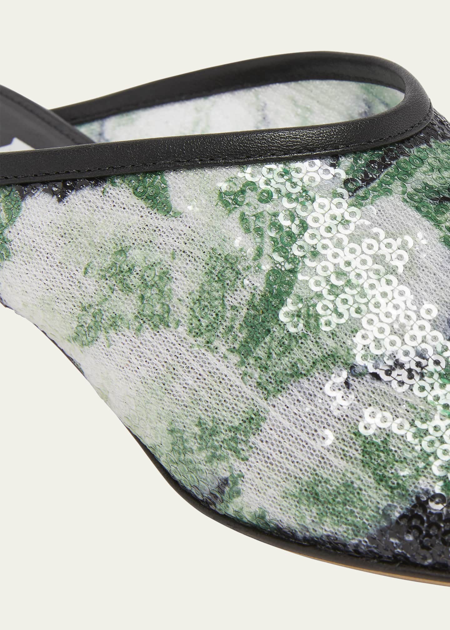 Loewe Toy Floral Sequin Mules Image 5 of 6