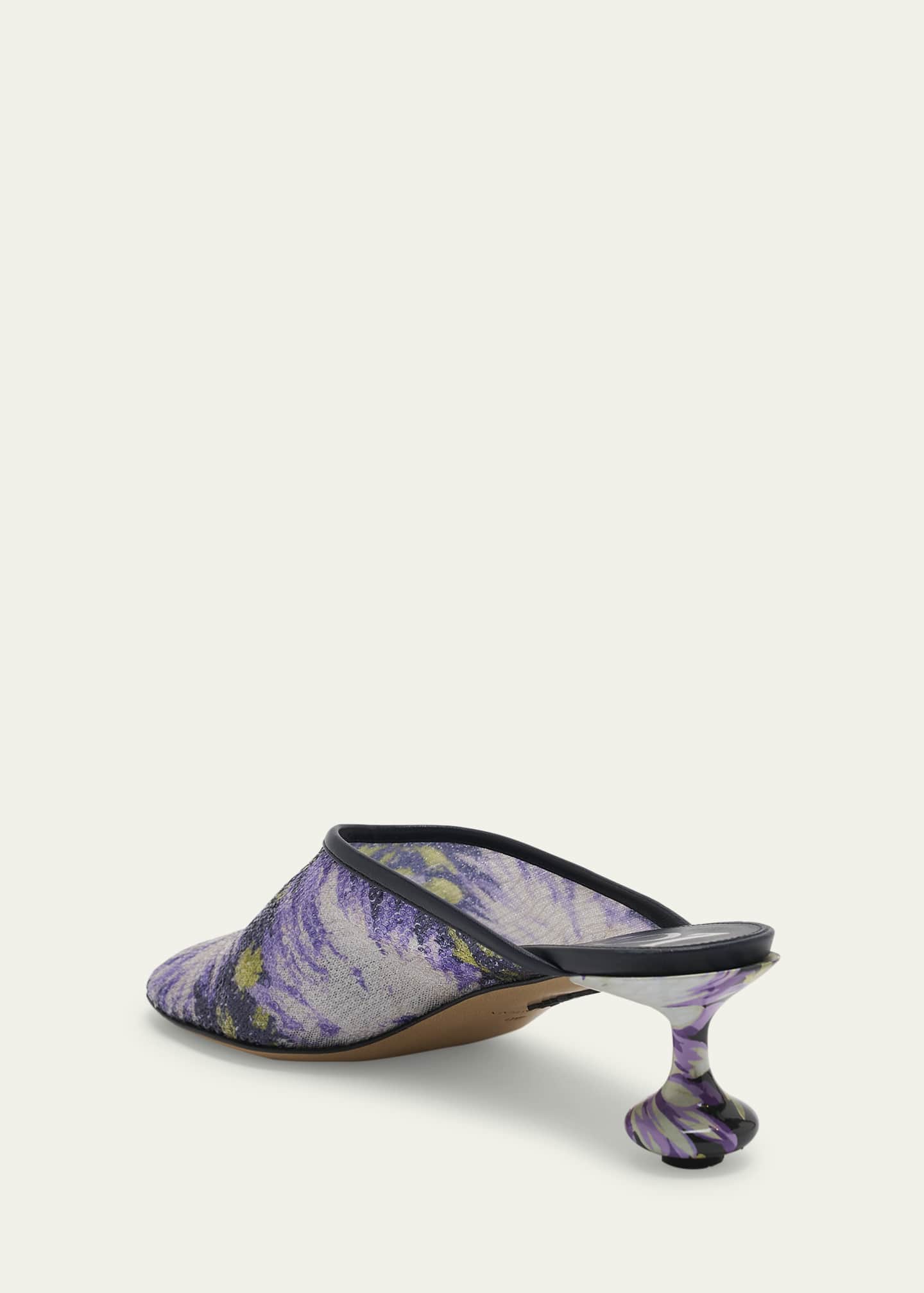 LOEWE モーガン LOEWE X William De Morgan Calfskin Embroidered Mini Puzzle