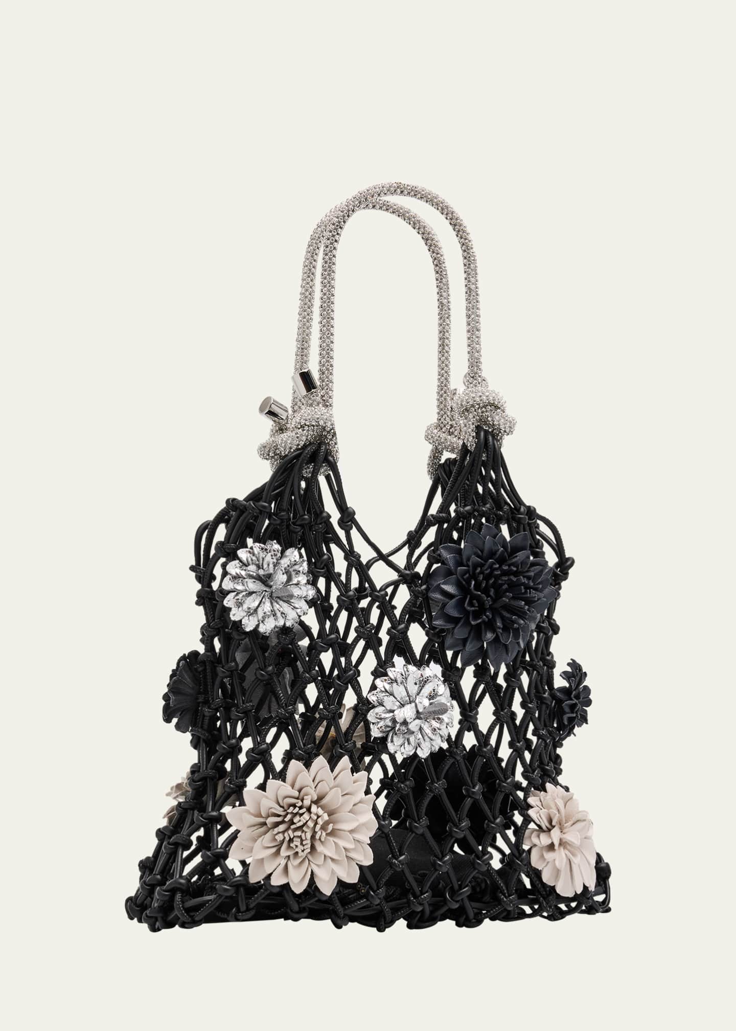 3.1 Phillip Lim Mini Macrame Flower Sac Top-Handle Bag Image 3 of 6
