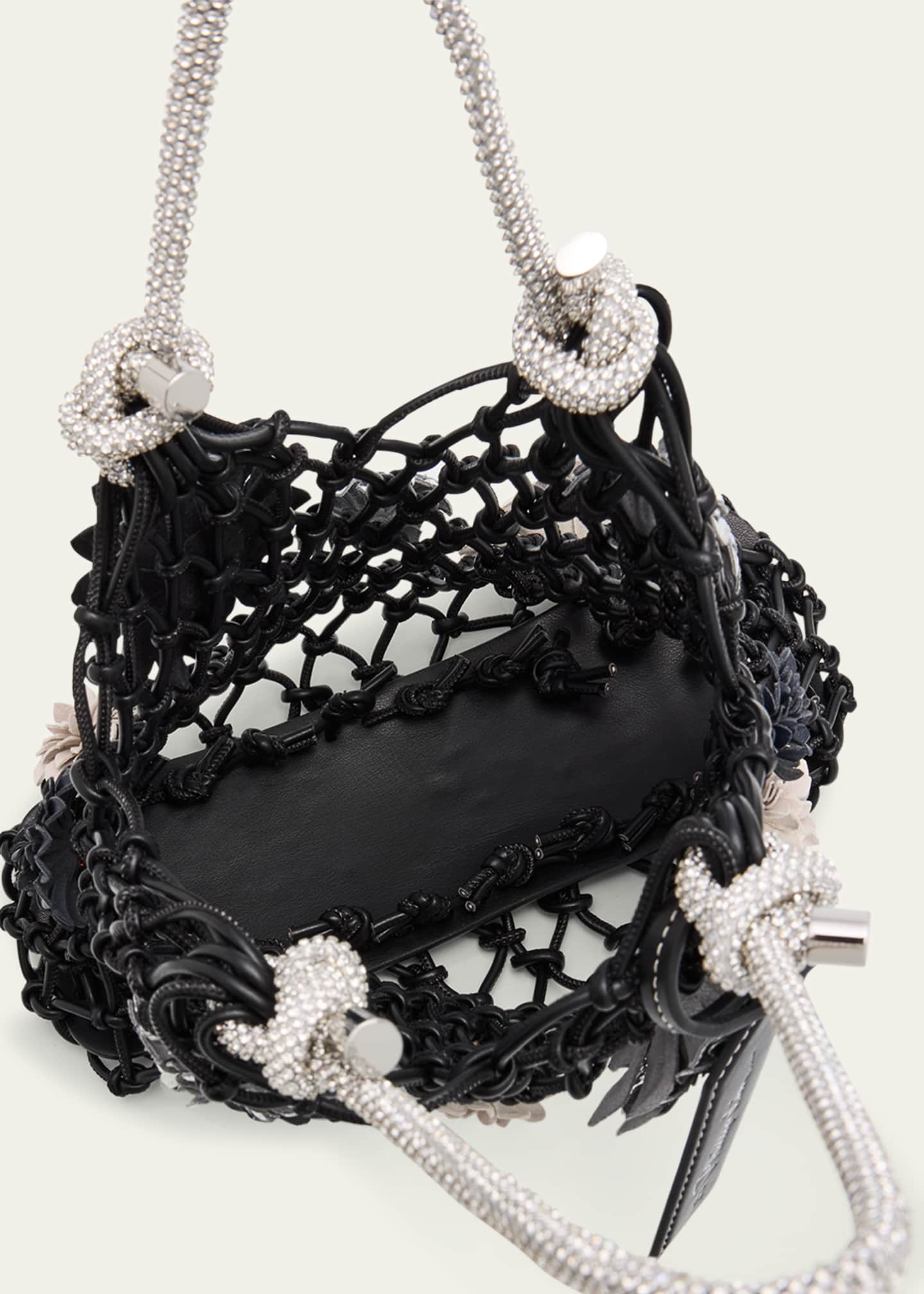 3.1 Phillip Lim Mini Macrame Flower Sac Top-Handle Bag Image 4 of 6