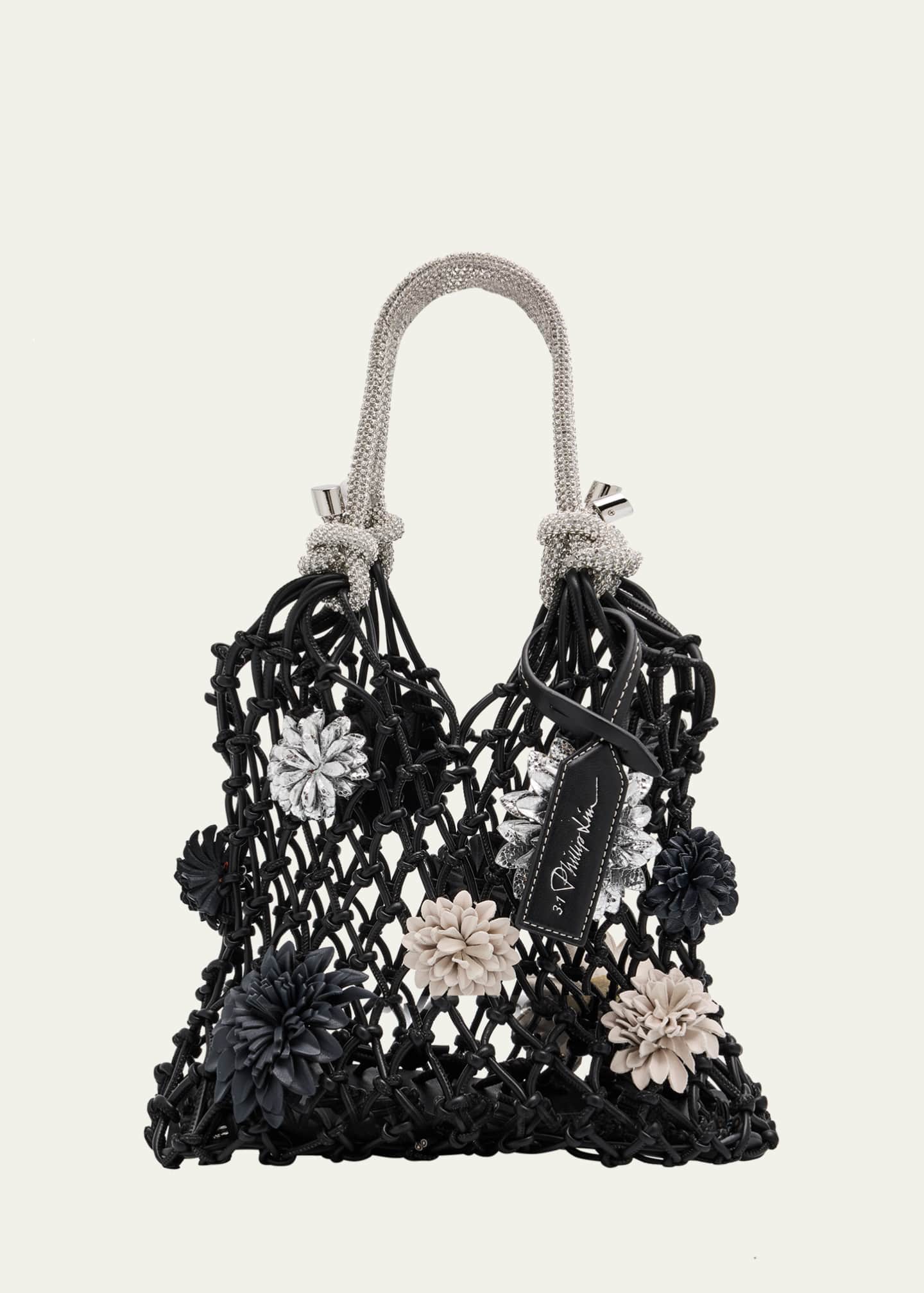 3.1 Phillip Lim Mini Macrame Flower Sac Top-Handle Bag Image 1 of 6