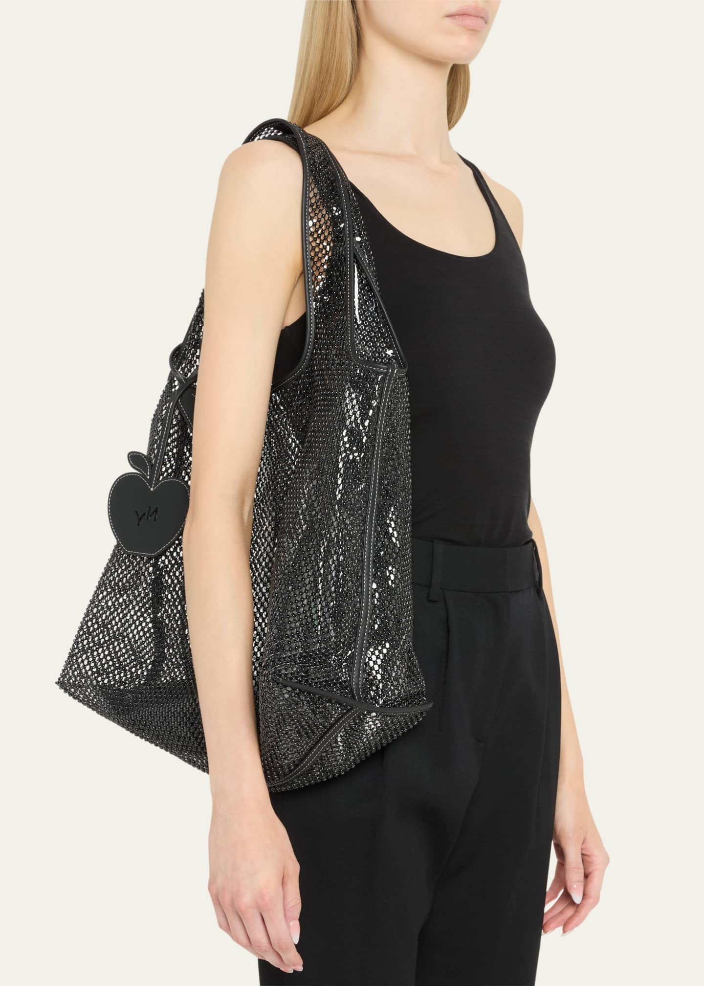 3.1 Phillip Lim Embellished Mesh Market Tote Bag Image 2 of 6