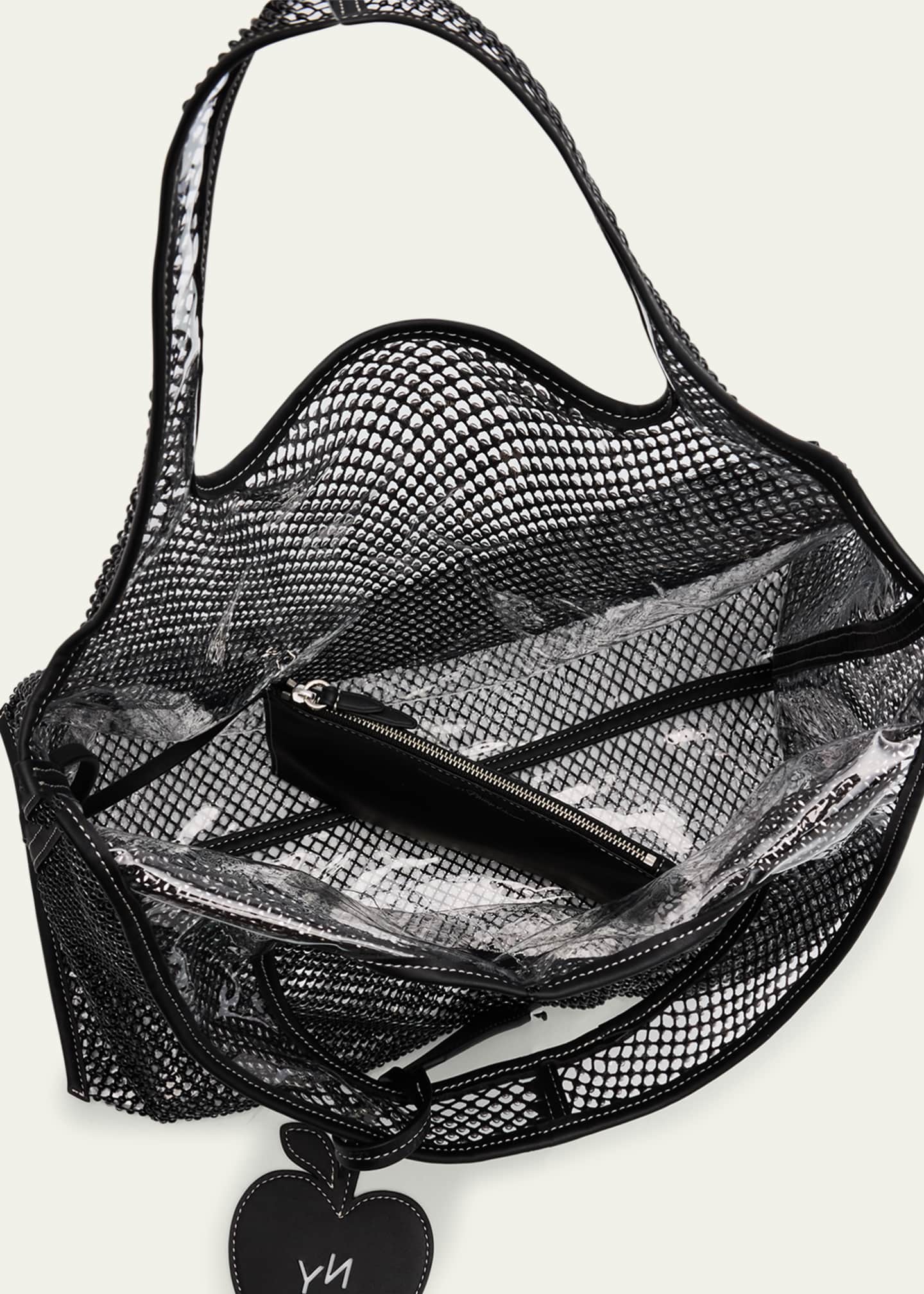 3.1 Phillip Lim Embellished Mesh Market Tote Bag Image 4 of 6