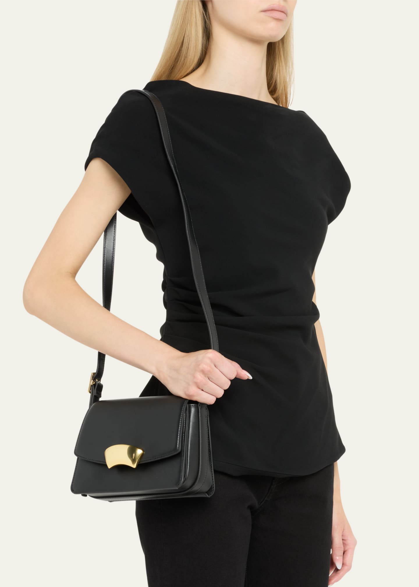 3.1 Phillip Lim ID Flap Leather Shoulder Bag Image 2 of 6