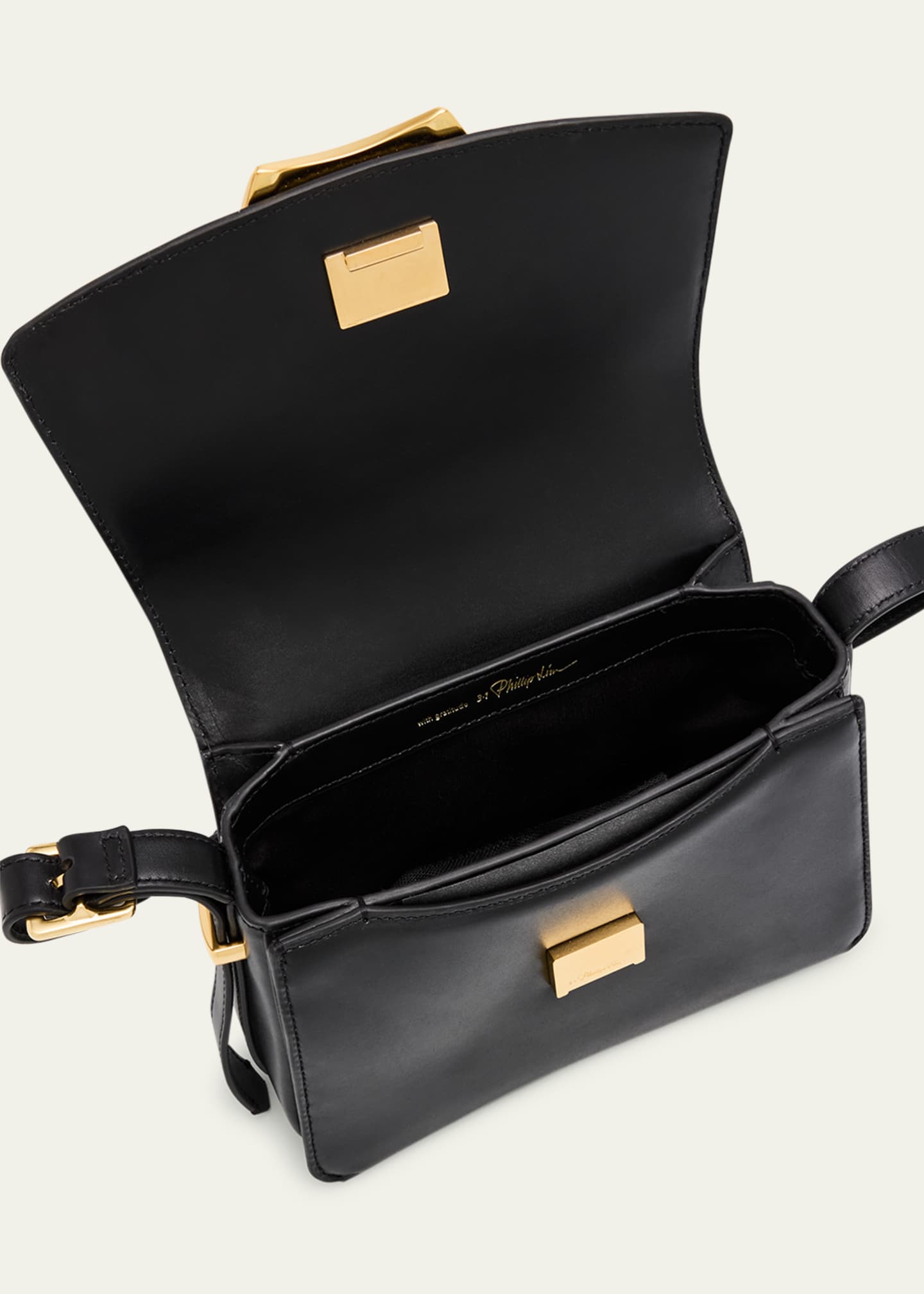 3.1 Phillip Lim ID Flap Leather Shoulder Bag Image 4 of 6