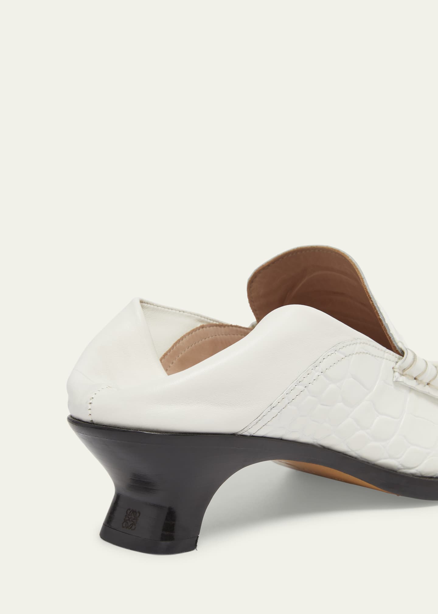 Loewe Campo Croco Fold Penny Loafers Image 5 of 6