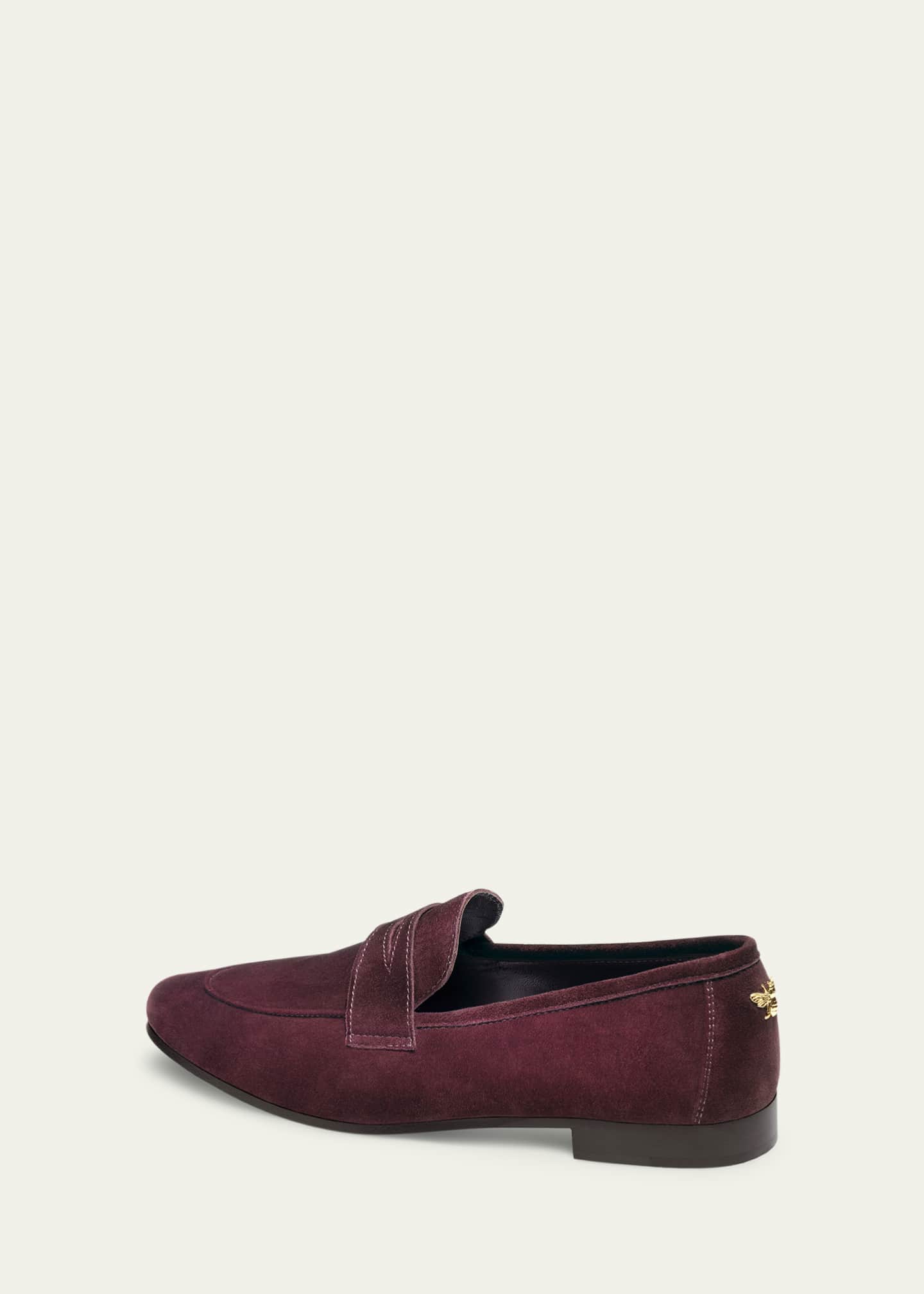 Bougeotte Suede Flaneur Penny Loafers Image 4 of 6