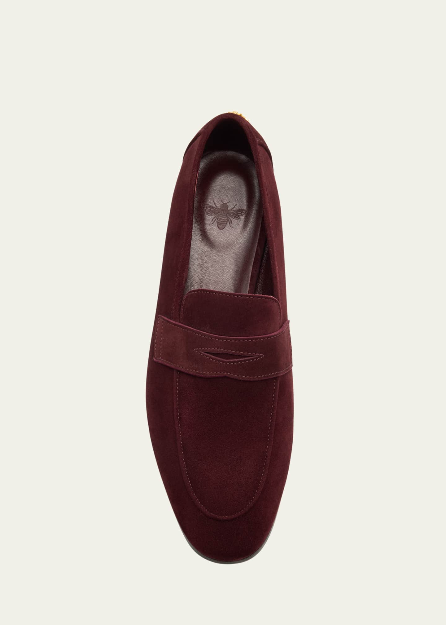 Bougeotte Suede Flaneur Penny Loafers Image 6 of 6